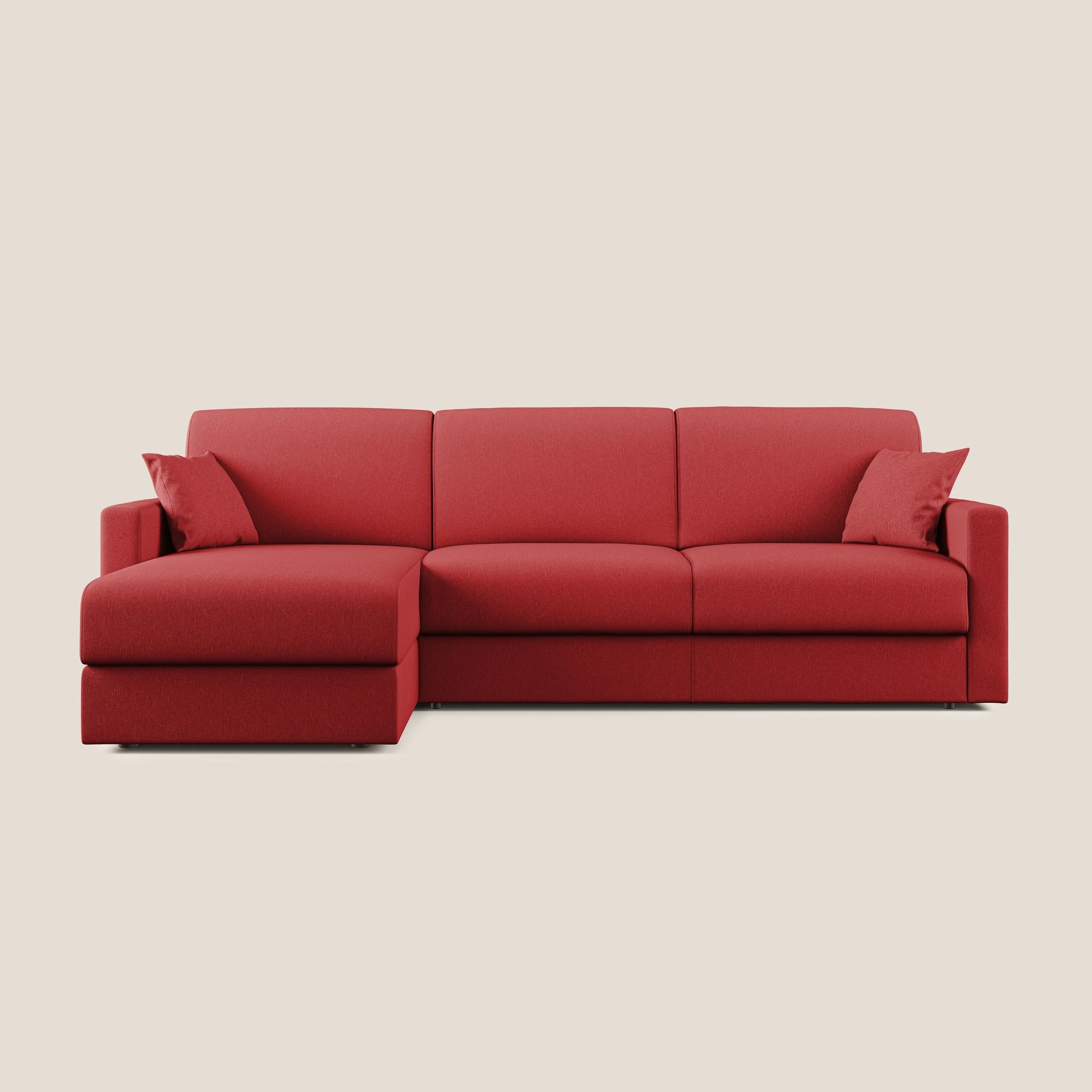 Chris Canapé d'angle 5 places en tissu imperméable T13 rouge - Image 10