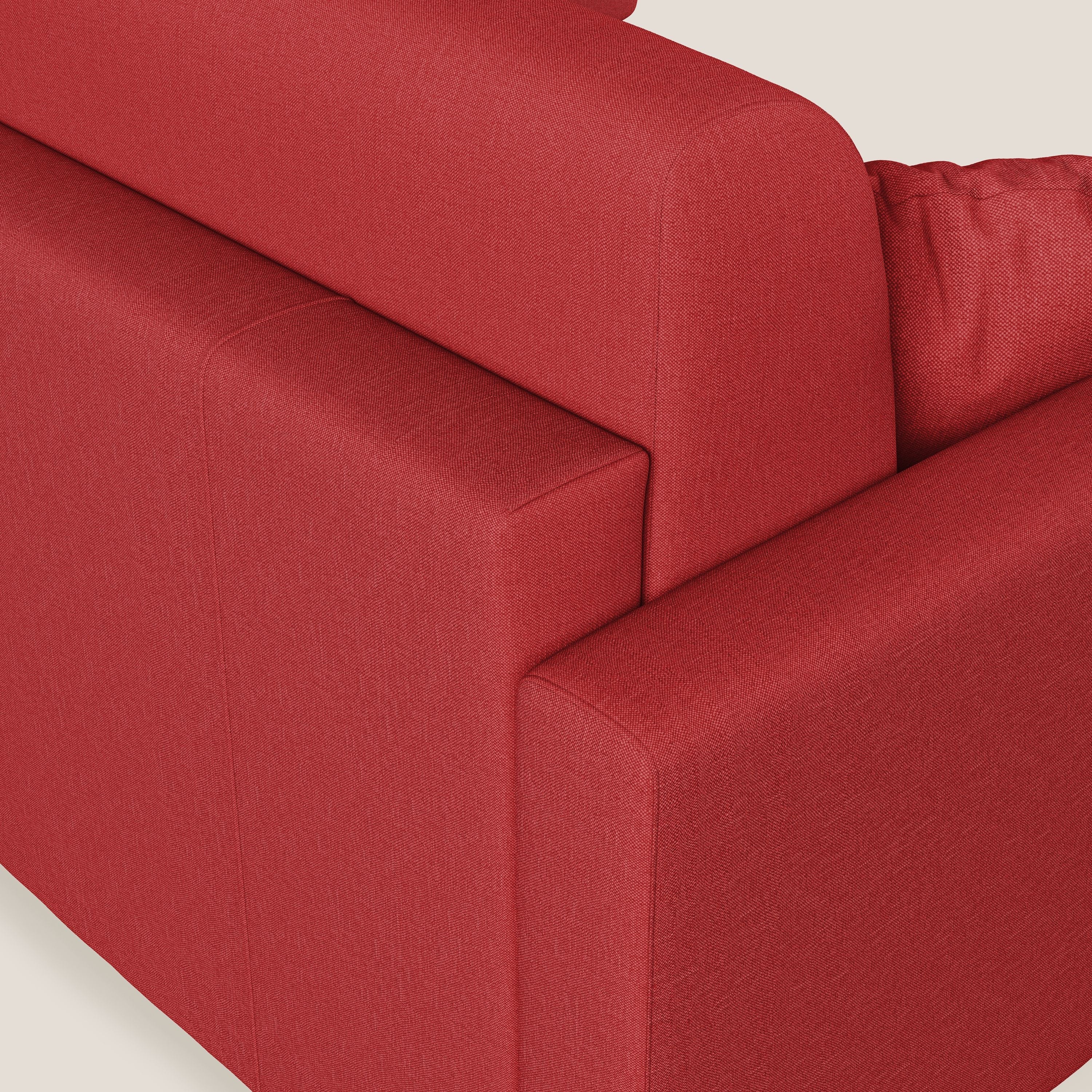 Chris Canapé d'angle 5 places en tissu imperméable T13 rouge - Image 6