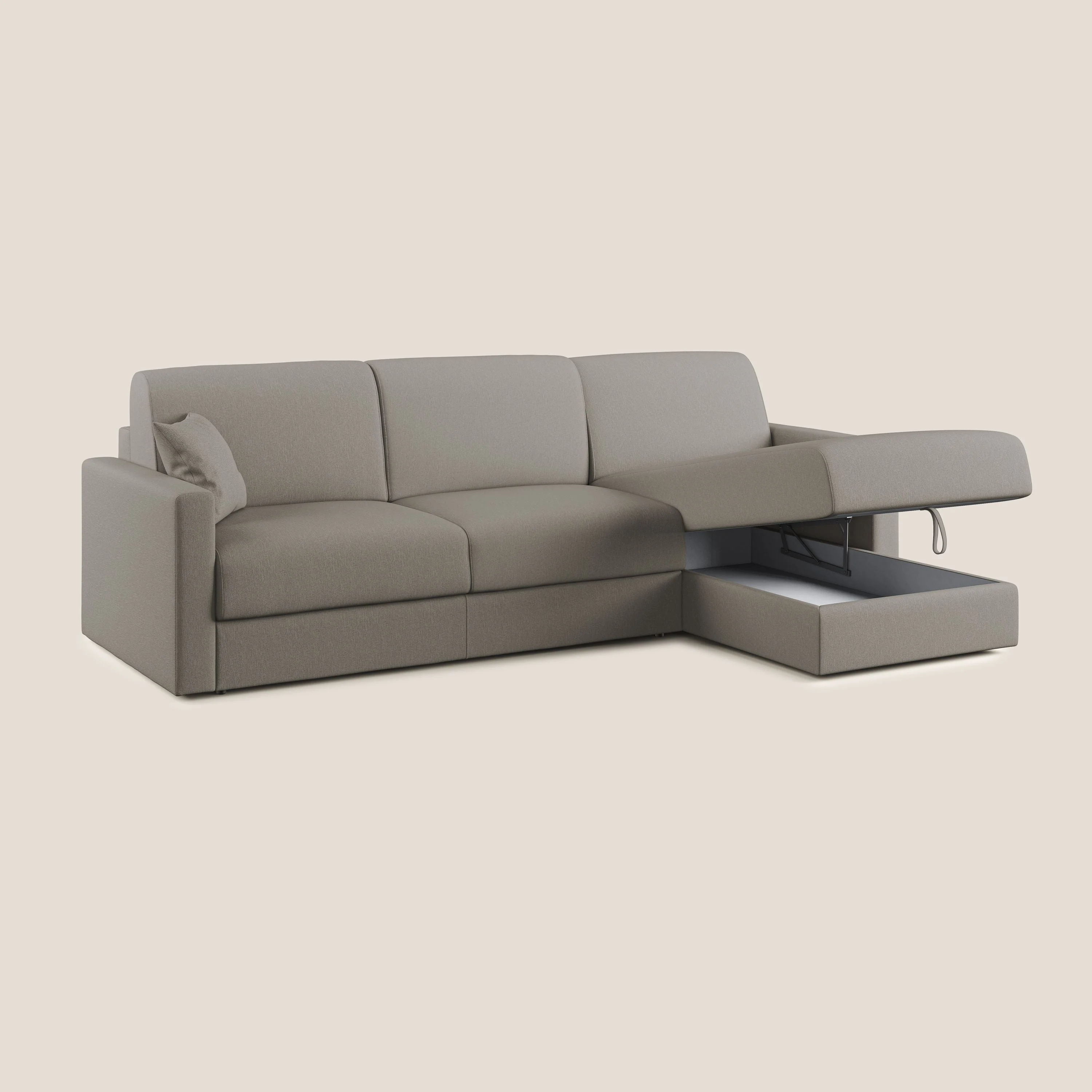 Chris Canapé d'angle 5 places en tissu imperméable T13 Taupe tortora - Image 5