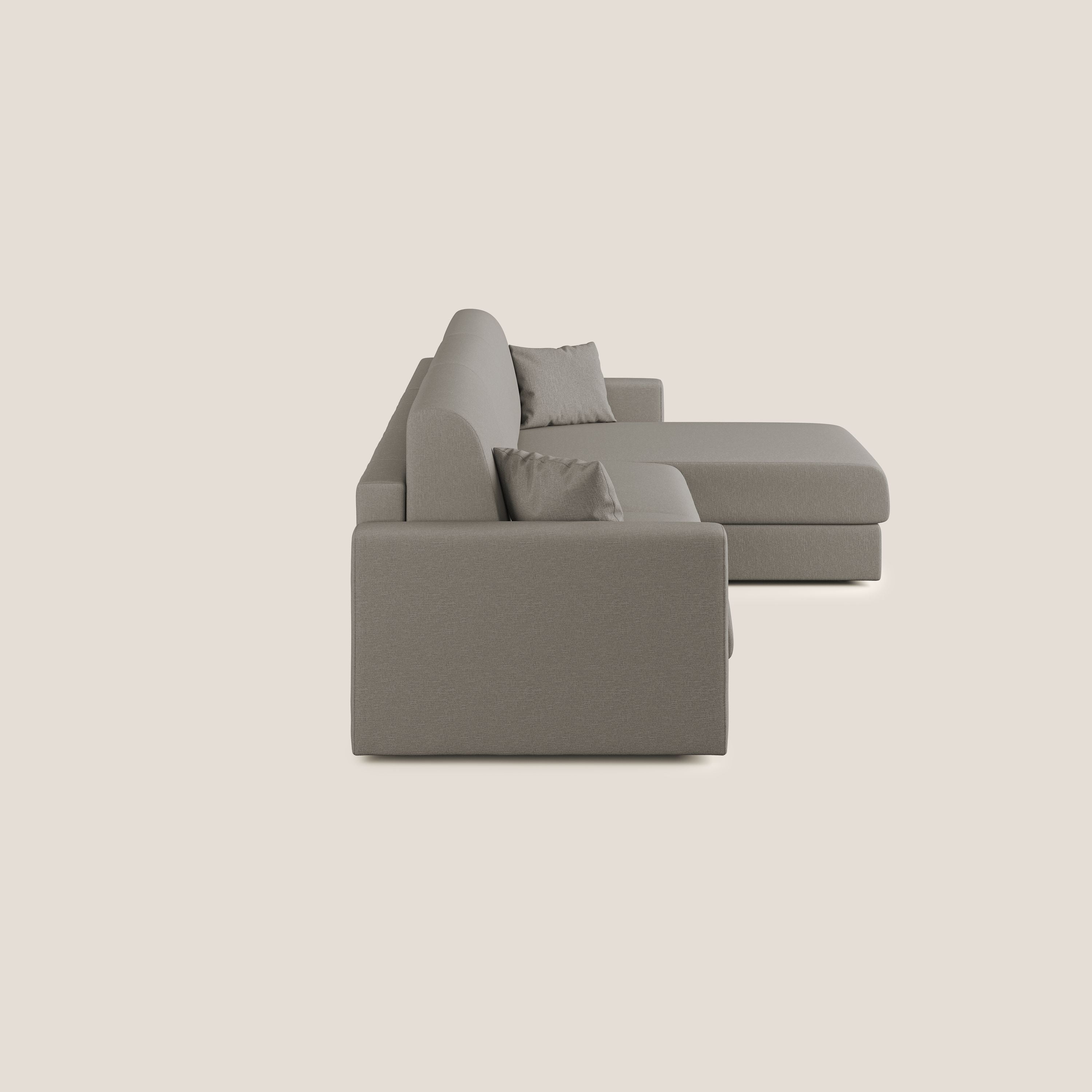 Chris Canapé d'angle 5 places en tissu imperméable T13 Taupe tortora - Image 7