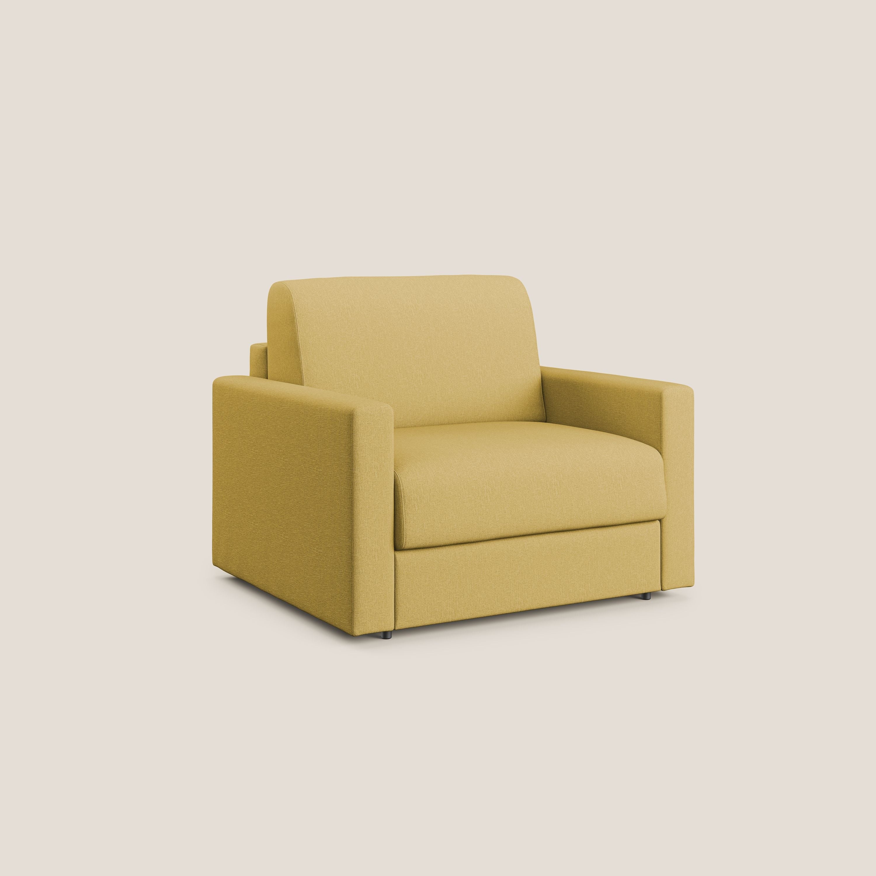 Chris Fauteuil convertible en tissu imperméable T13 jaune - Image 3