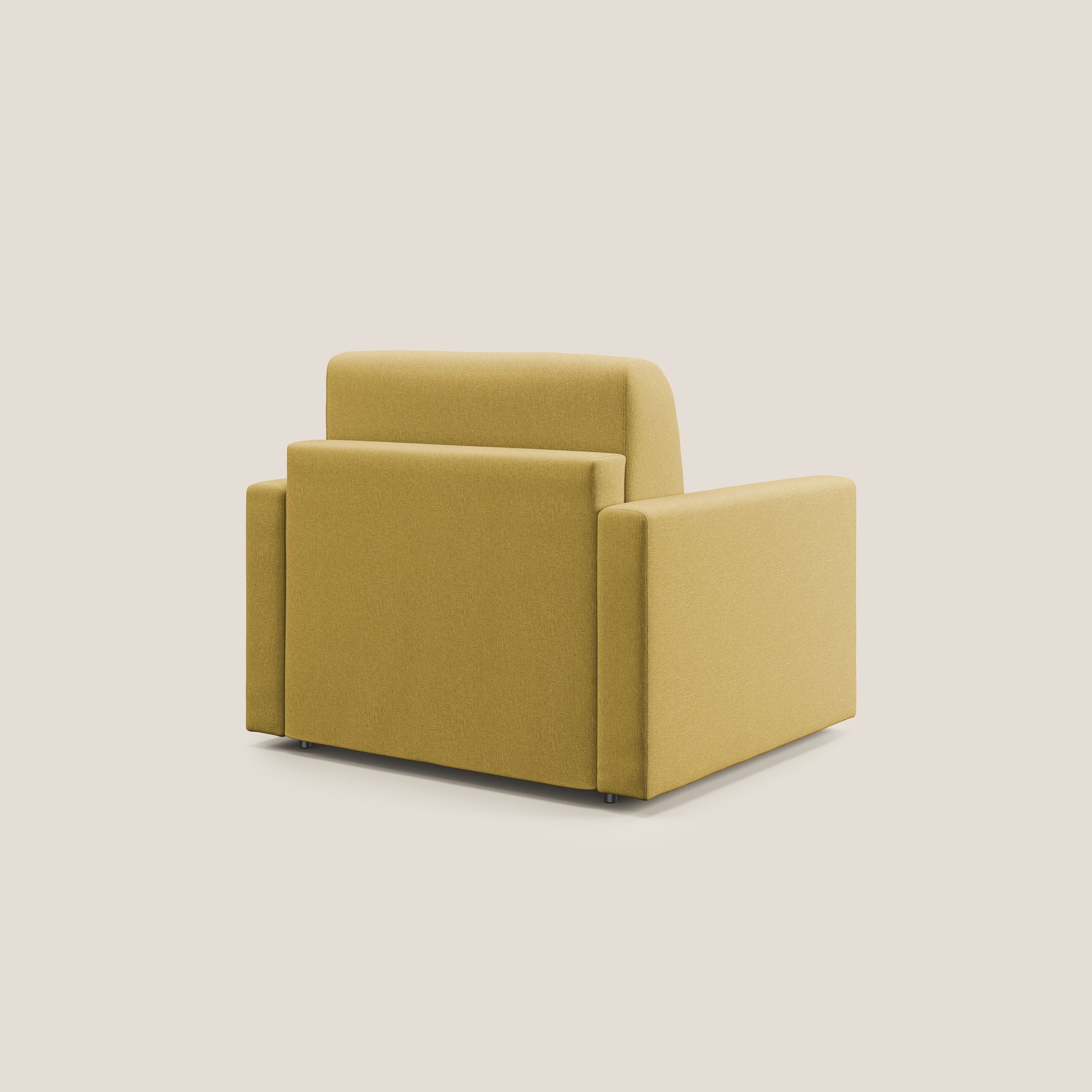 Chris Fauteuil convertible en tissu imperméable T13 jaune - Image 4
