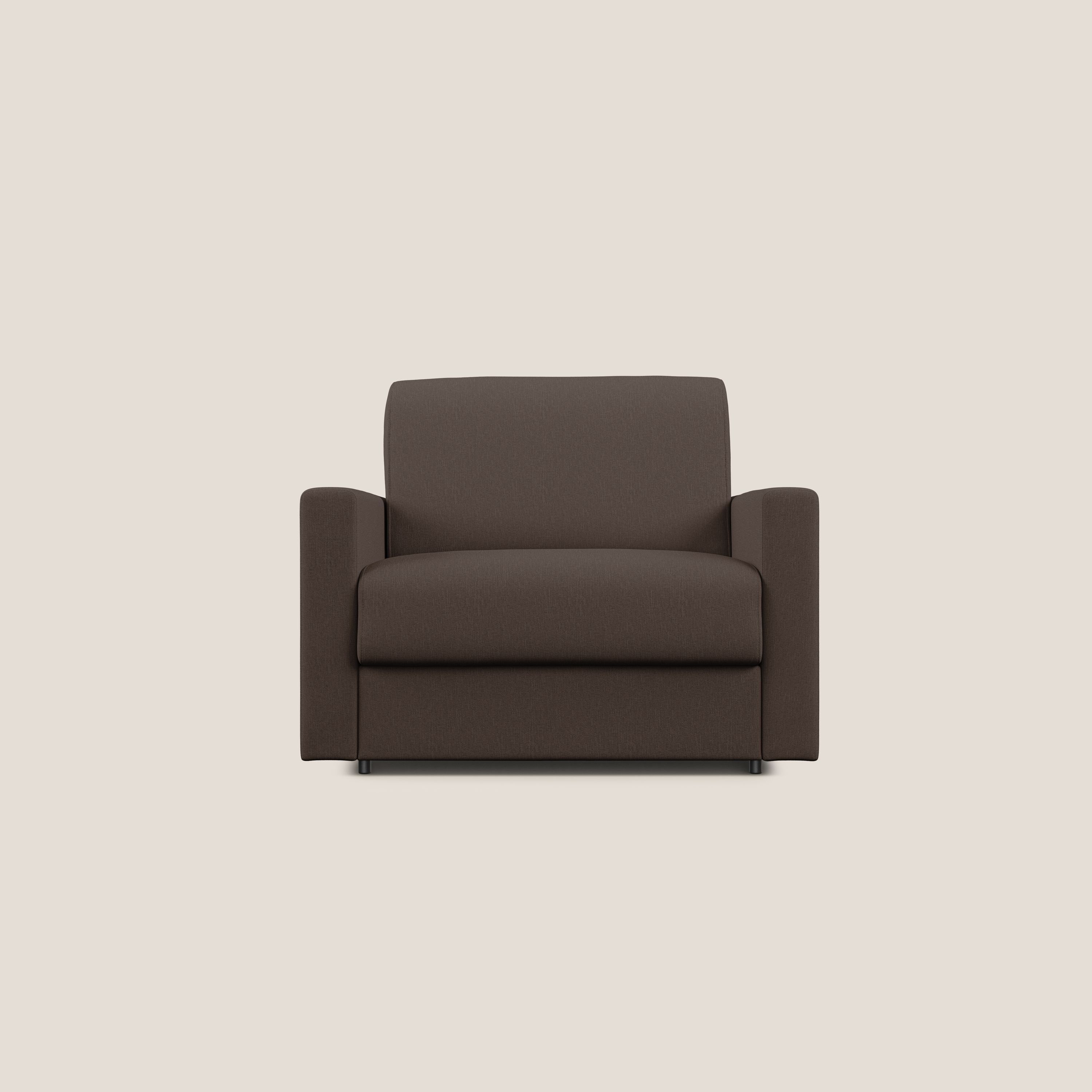 Chris Fauteuil convertible en tissu imperméable T13 marron