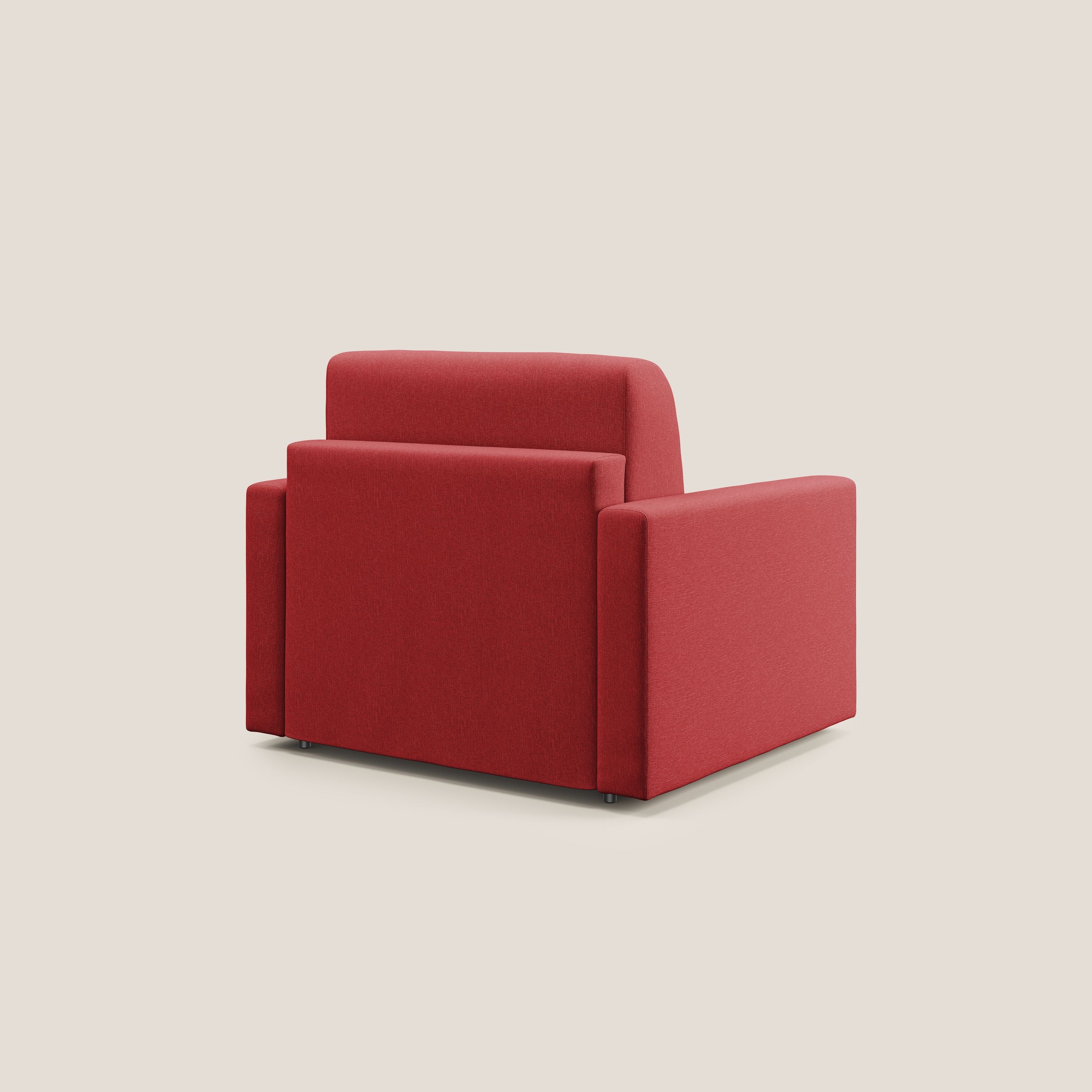 Chris Fauteuil convertible en tissu imperméable T13 rouge - Image 4