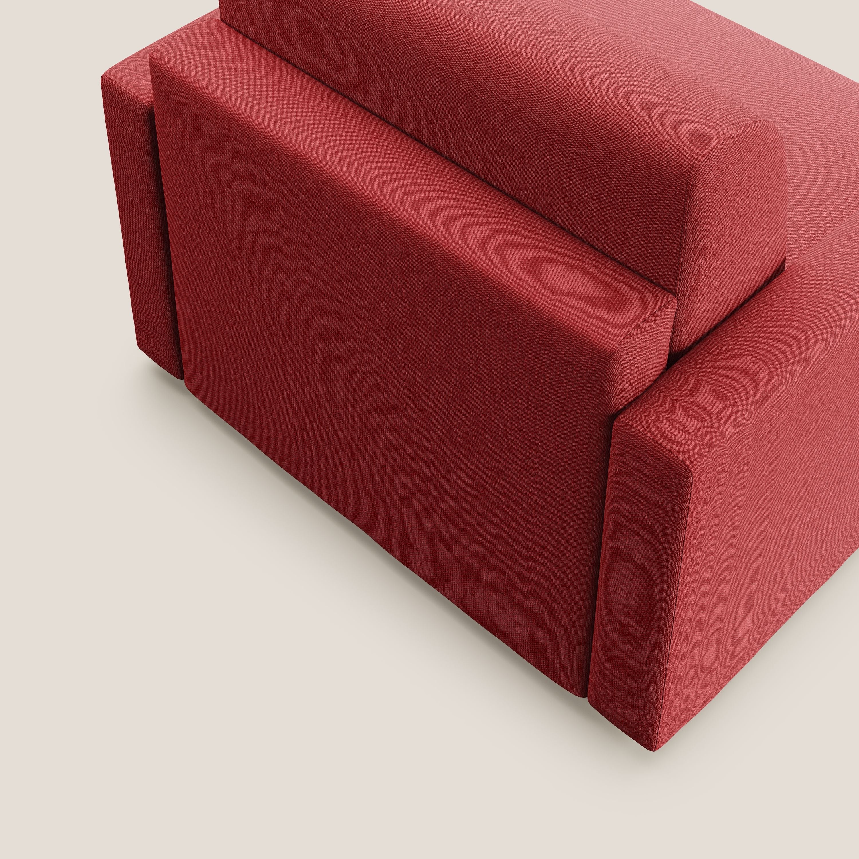 Chris Fauteuil convertible en tissu imperméable T13 rouge - Image 6