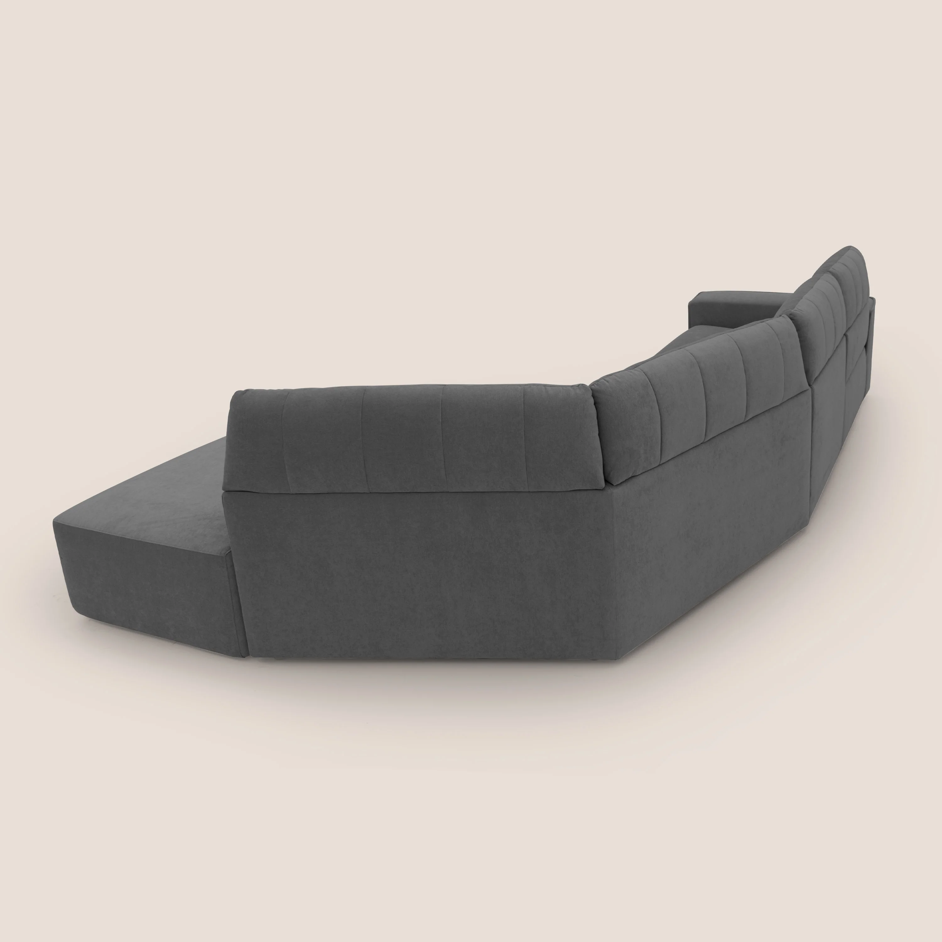 Clark Canapé d'angle avec option relax électrique en tissu imperméable et détachable T17 anthracite - Image 14