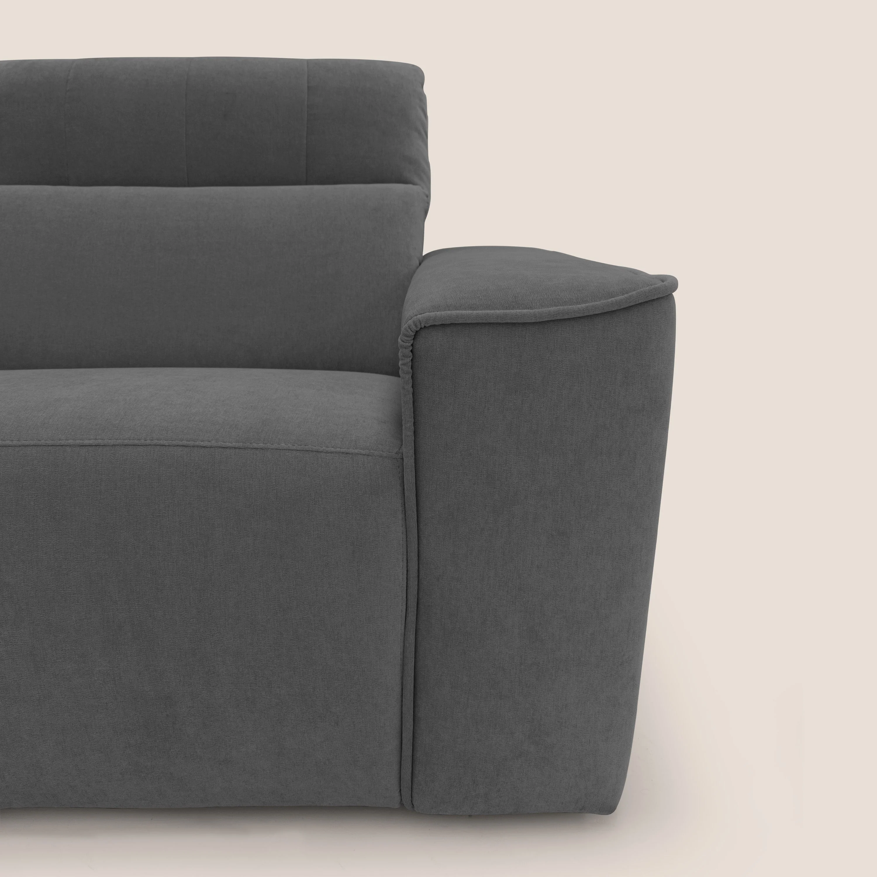 Clark Canapé d'angle avec option relax électrique en tissu imperméable et détachable T17 anthracite - Image 3