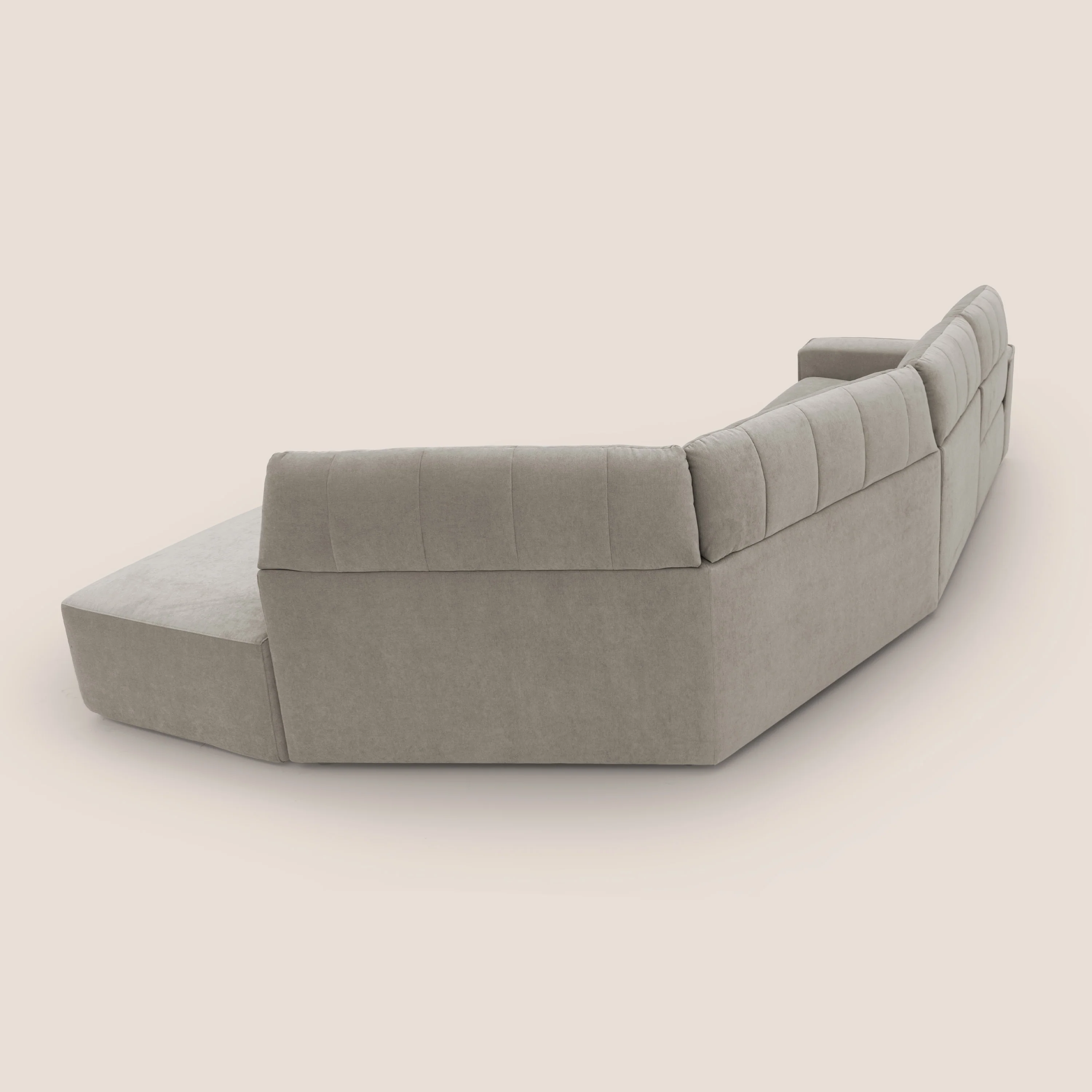 Clark Canapé d'angle avec option relax électrique en tissu imperméable et détachable T17 beige - Image 14