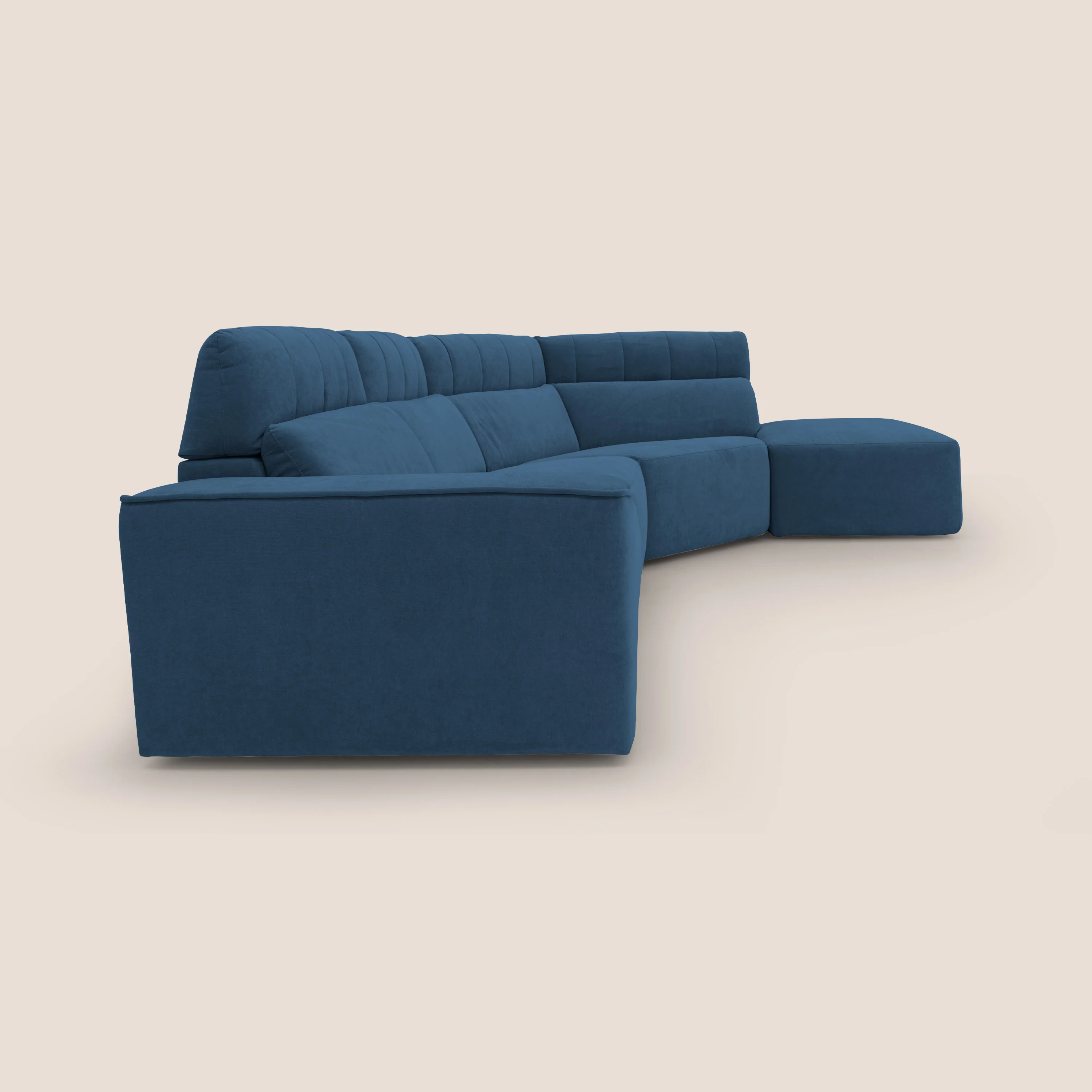 Clark Canapé d'angle avec option relax électrique en tissu imperméable et détachable T17 bleu - Image 13