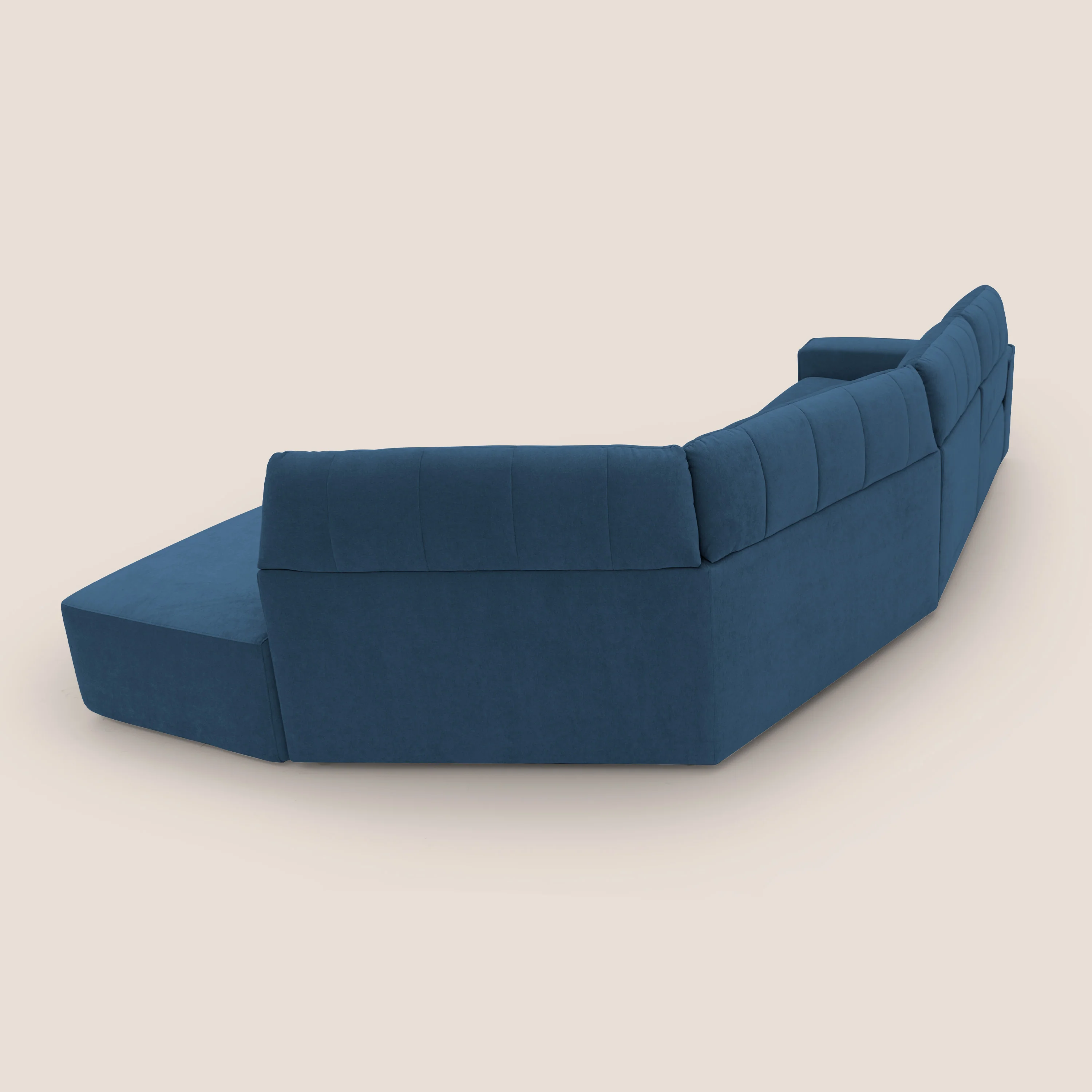 Clark Canapé d'angle avec option relax électrique en tissu imperméable et détachable T17 bleu - Image 14