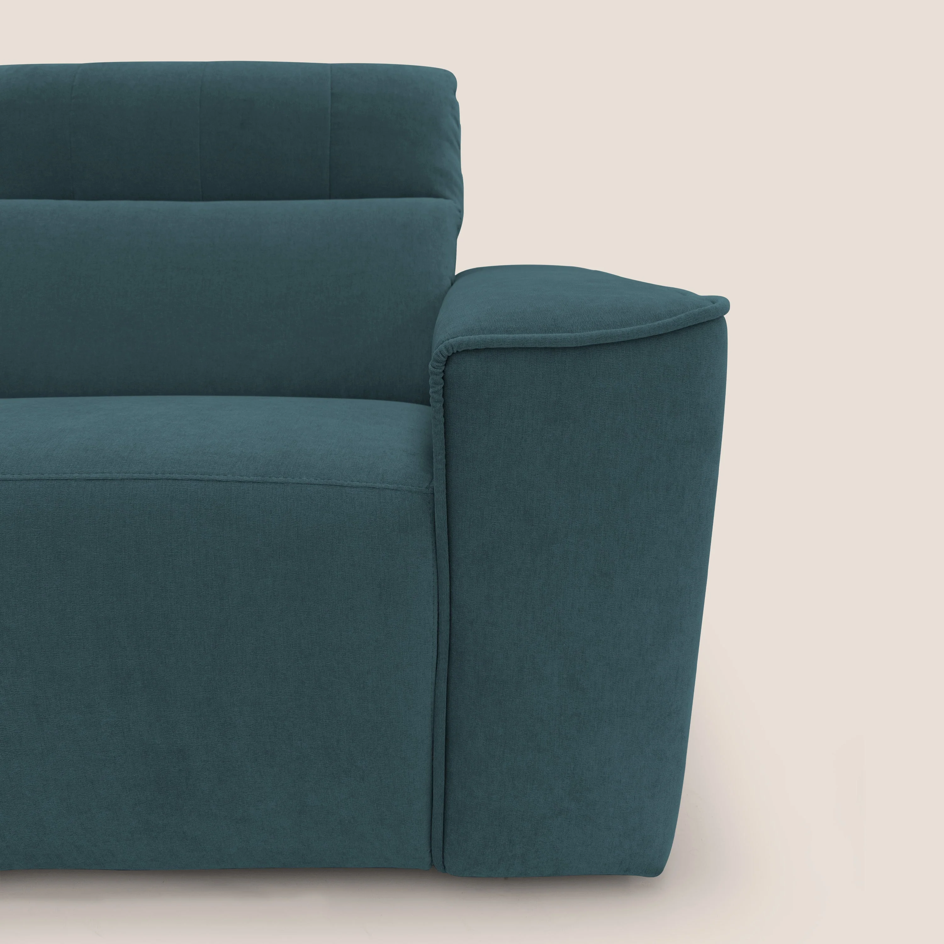 Clark Canapé d'angle avec option relax électrique en tissu imperméable et détachable T17 bleu canard - Image 3