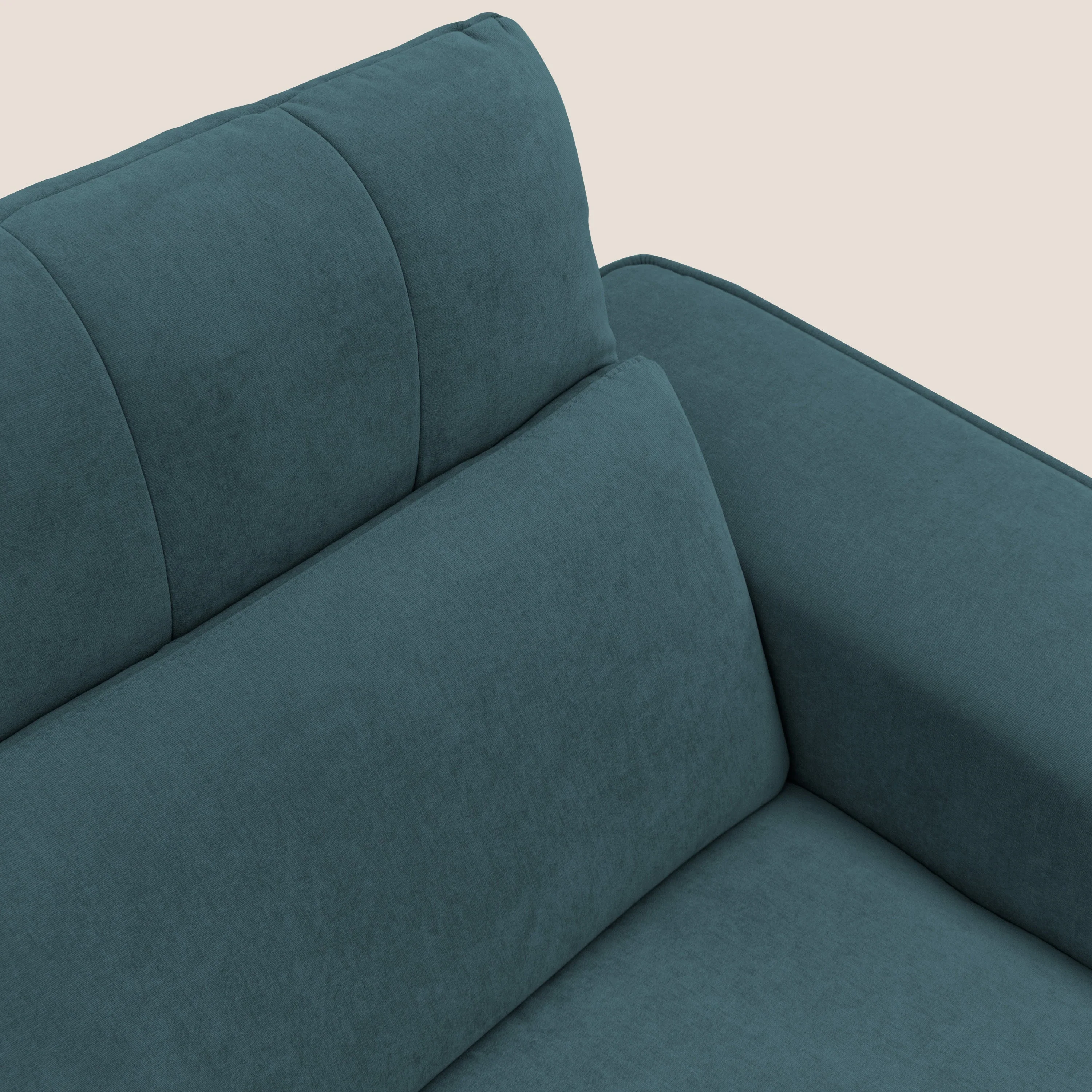 Clark Canapé d'angle avec option relax électrique en tissu imperméable et détachable T17 bleu canard - Image 4