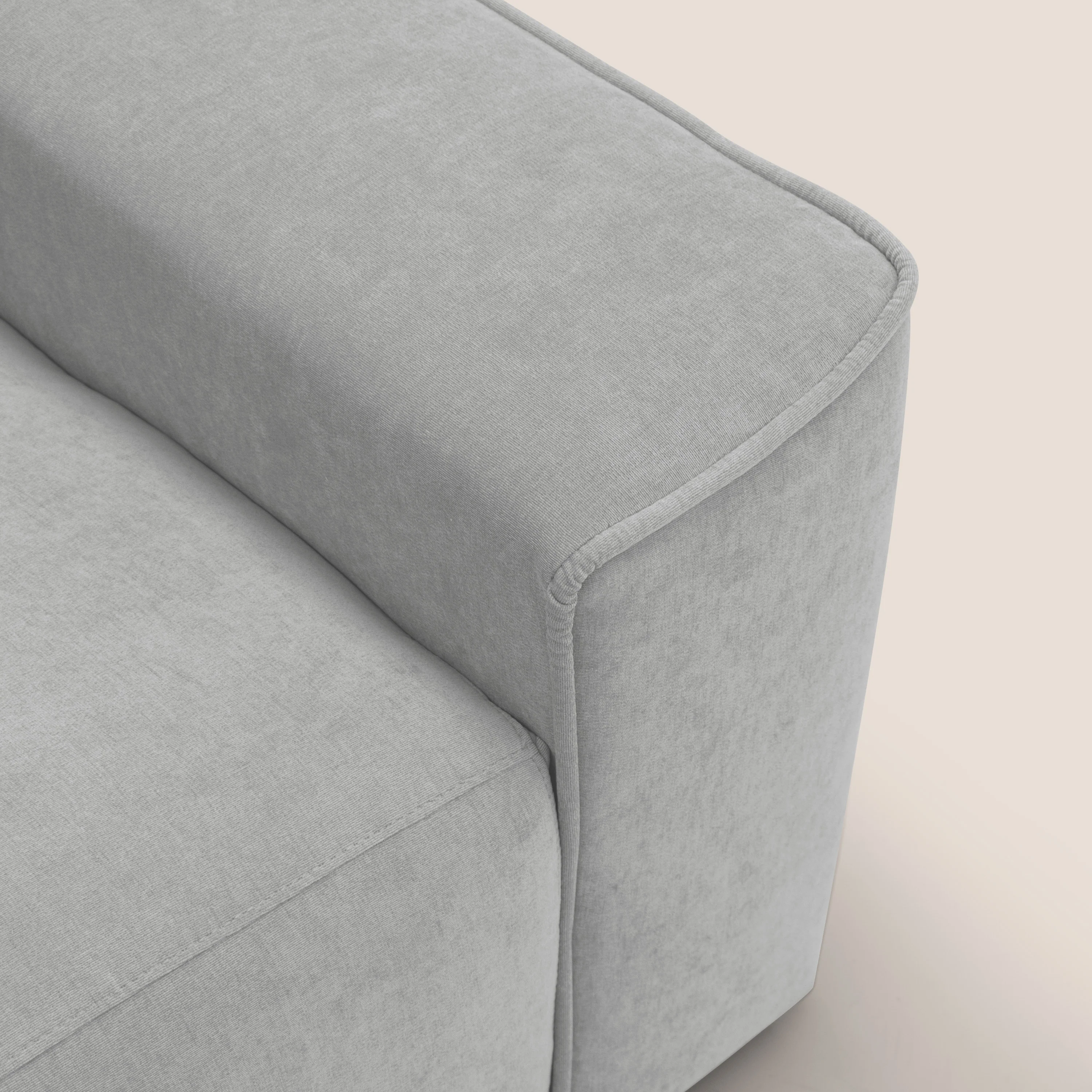 Clark Canapé d'angle avec option relax électrique en tissu imperméable et détachable T17 gris - Image 11