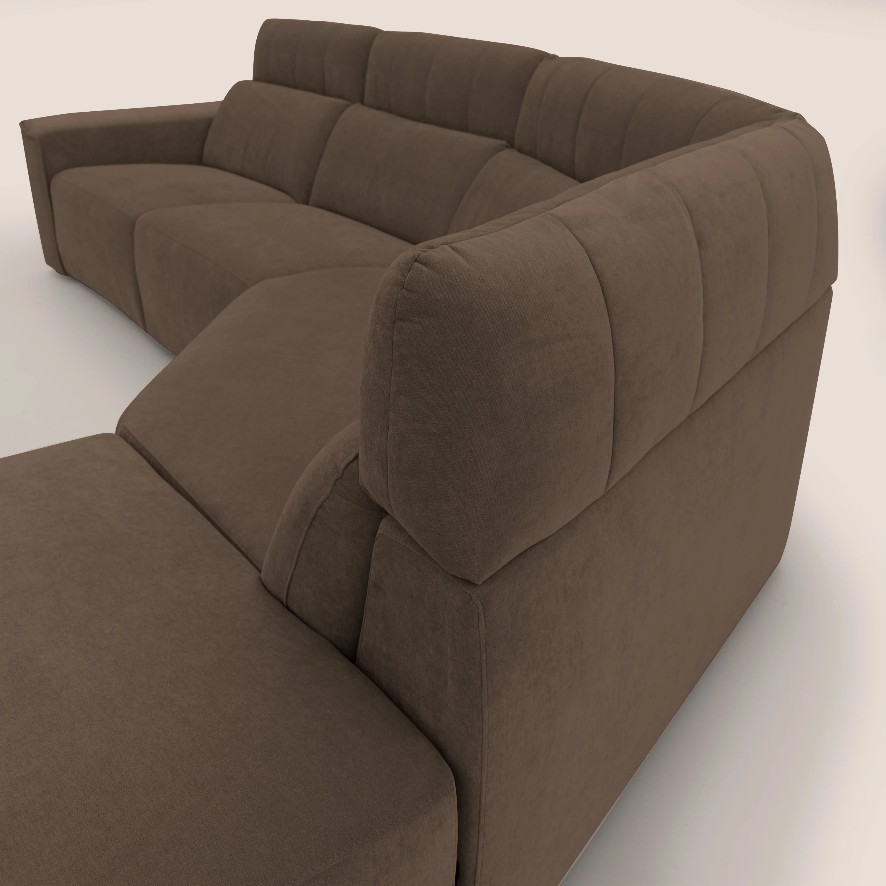 Clark Canapé d'angle avec option relax électrique en tissu imperméable et détachable T17 marron - Image 12