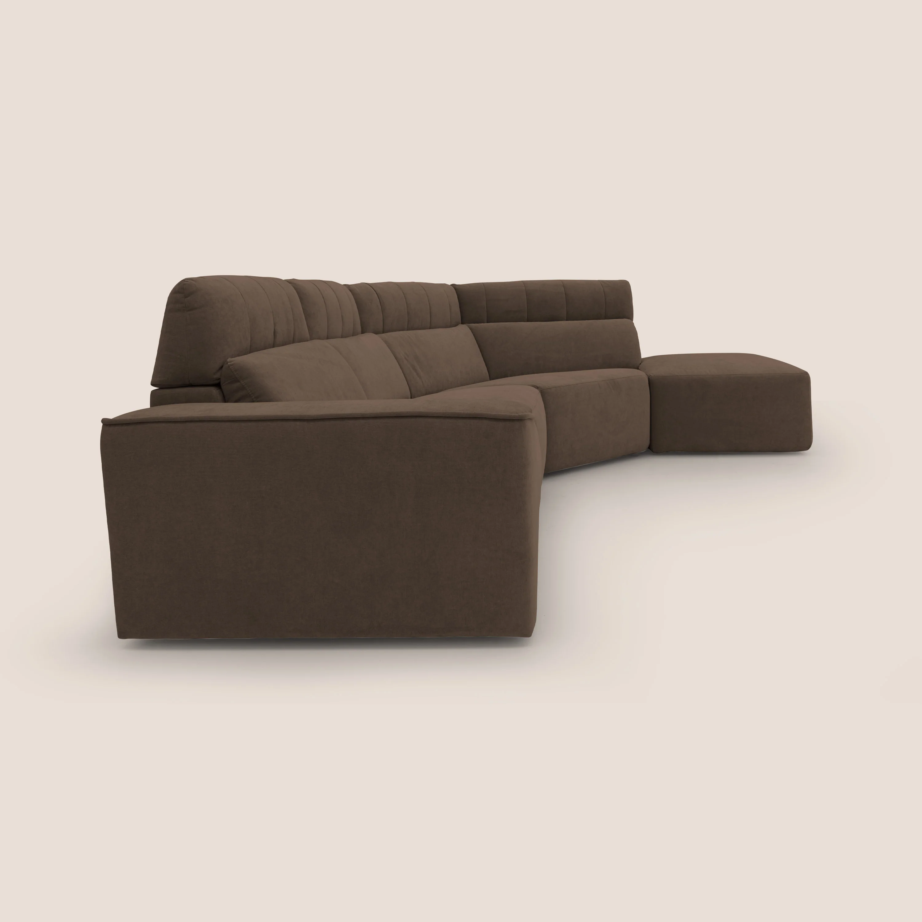 Clark Canapé d'angle avec option relax électrique en tissu imperméable et détachable T17 marron - Image 13