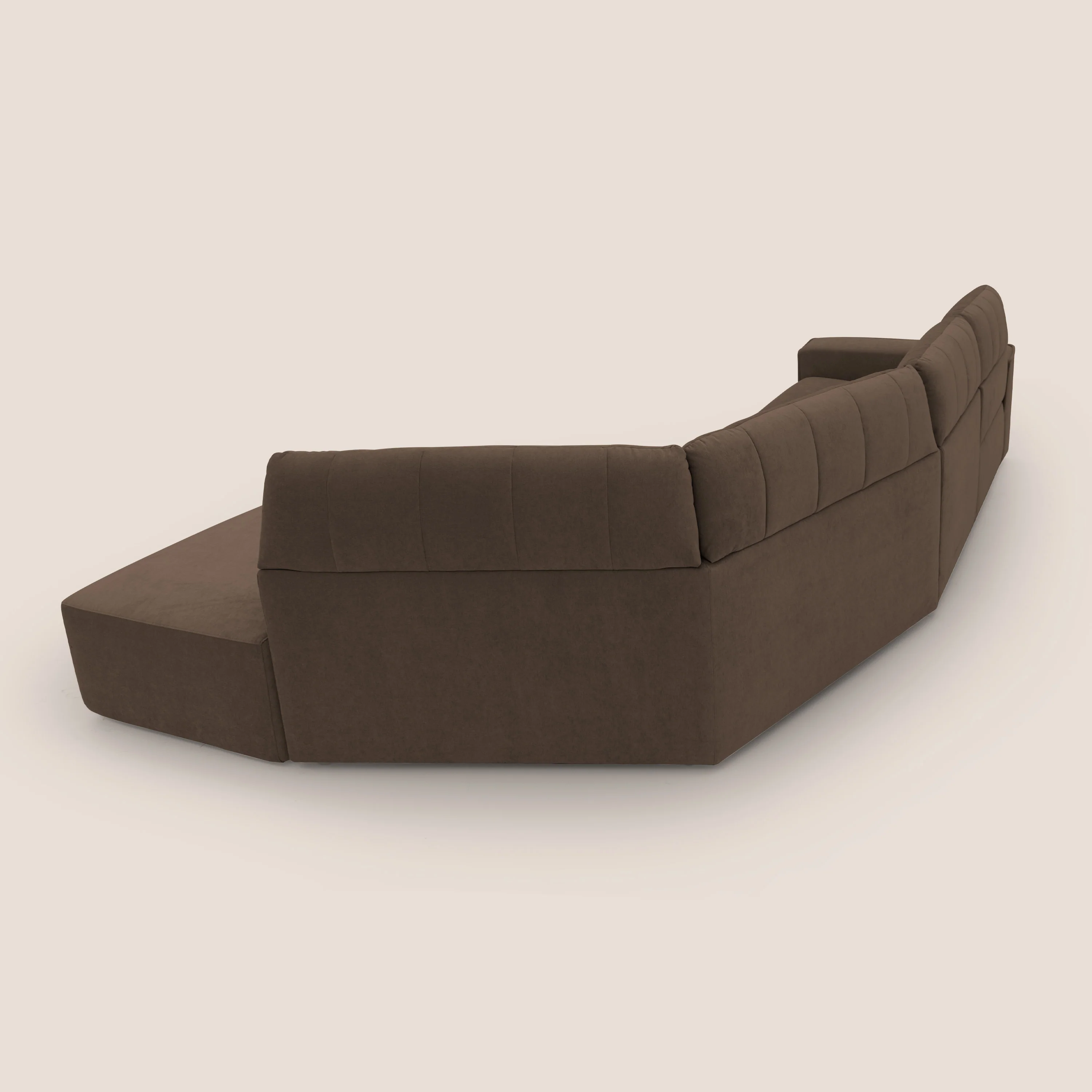 Clark Canapé d'angle avec option relax électrique en tissu imperméable et détachable T17 marron - Image 14