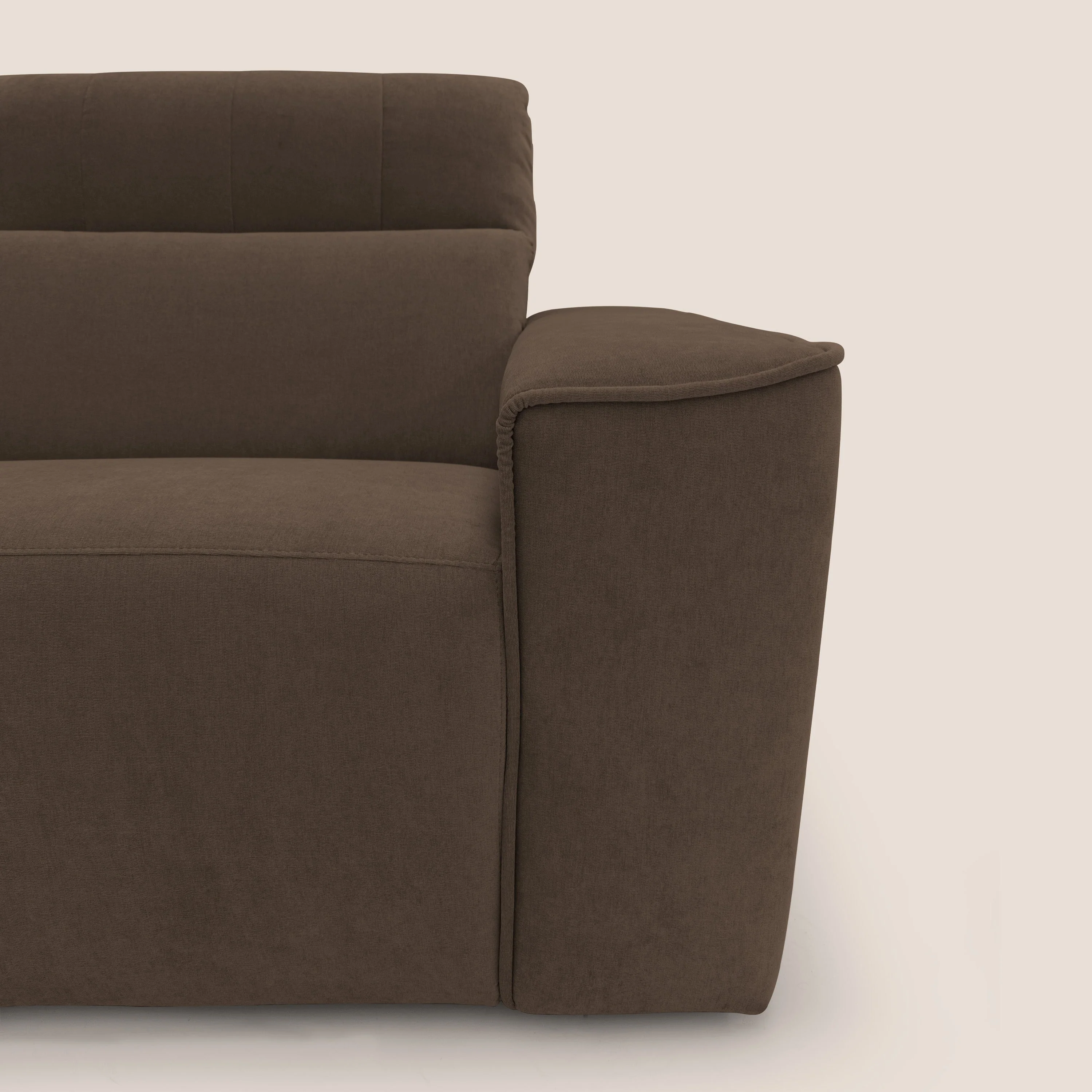 Clark Canapé d'angle avec option relax électrique en tissu imperméable et détachable T17 marron - Image 3