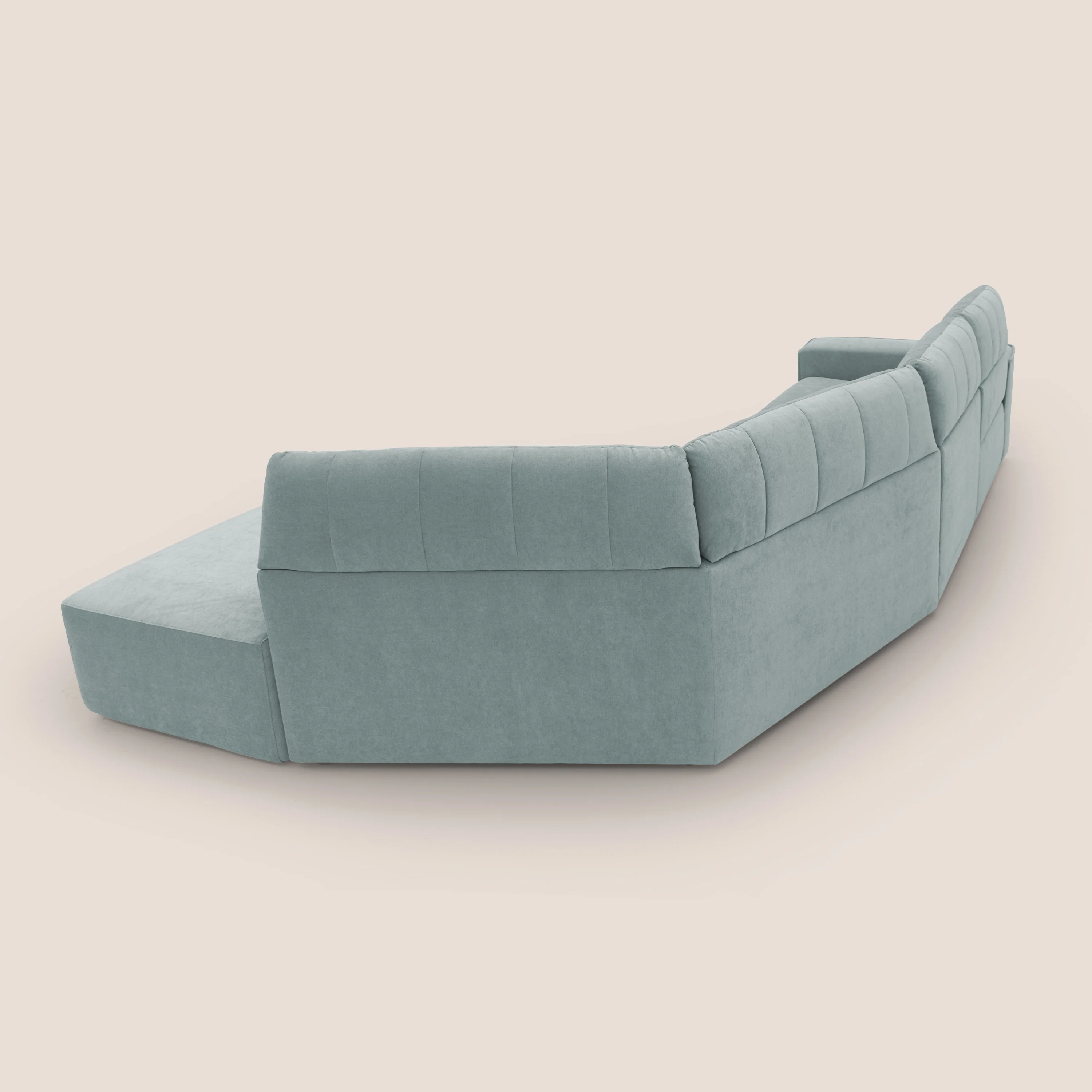 Clark Canapé d'angle avec option relax électrique en tissu imperméable et détachable T17 vert d'eau - Image 14
