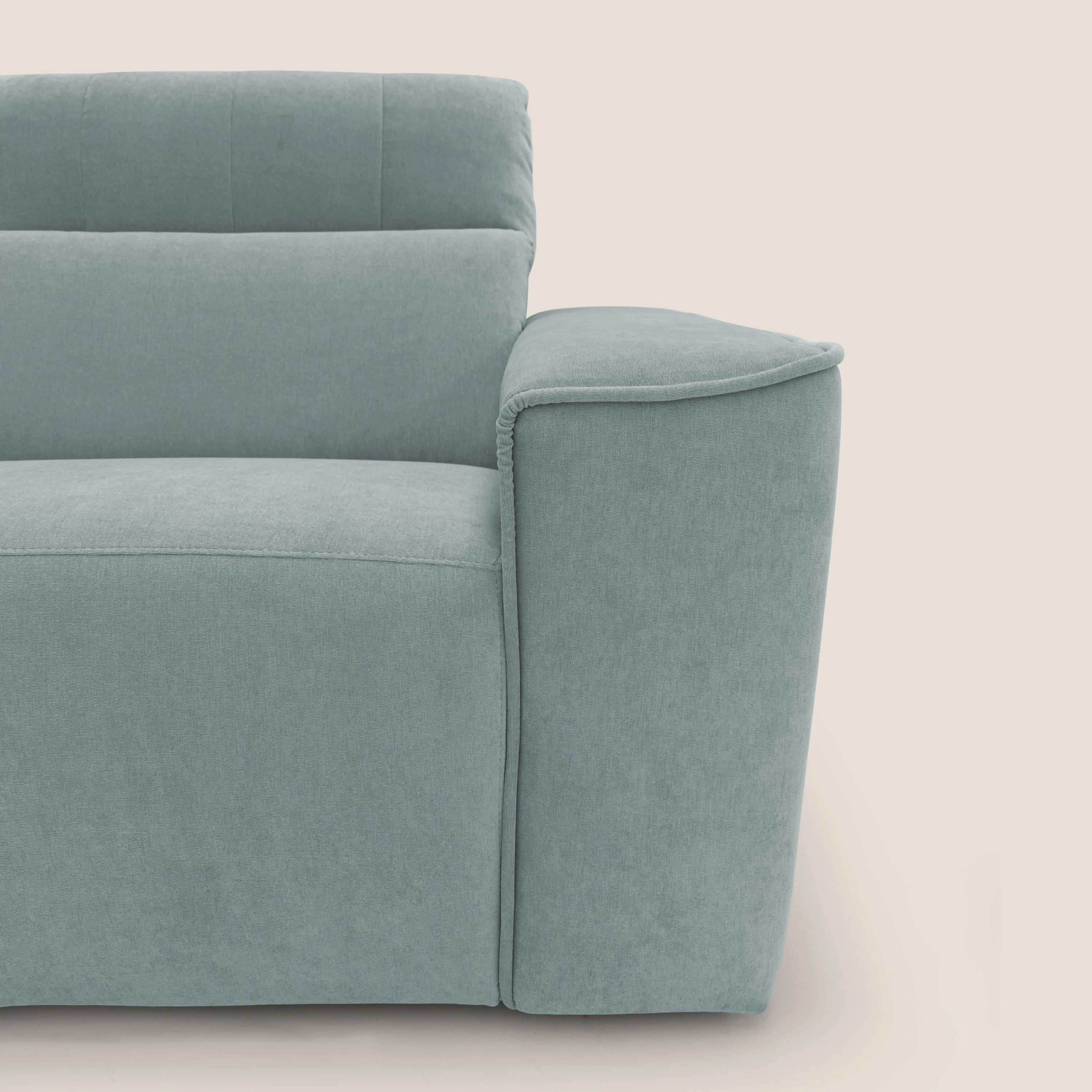 Clark Canapé d'angle avec option relax électrique en tissu imperméable et détachable T17 vert d'eau - Image 3