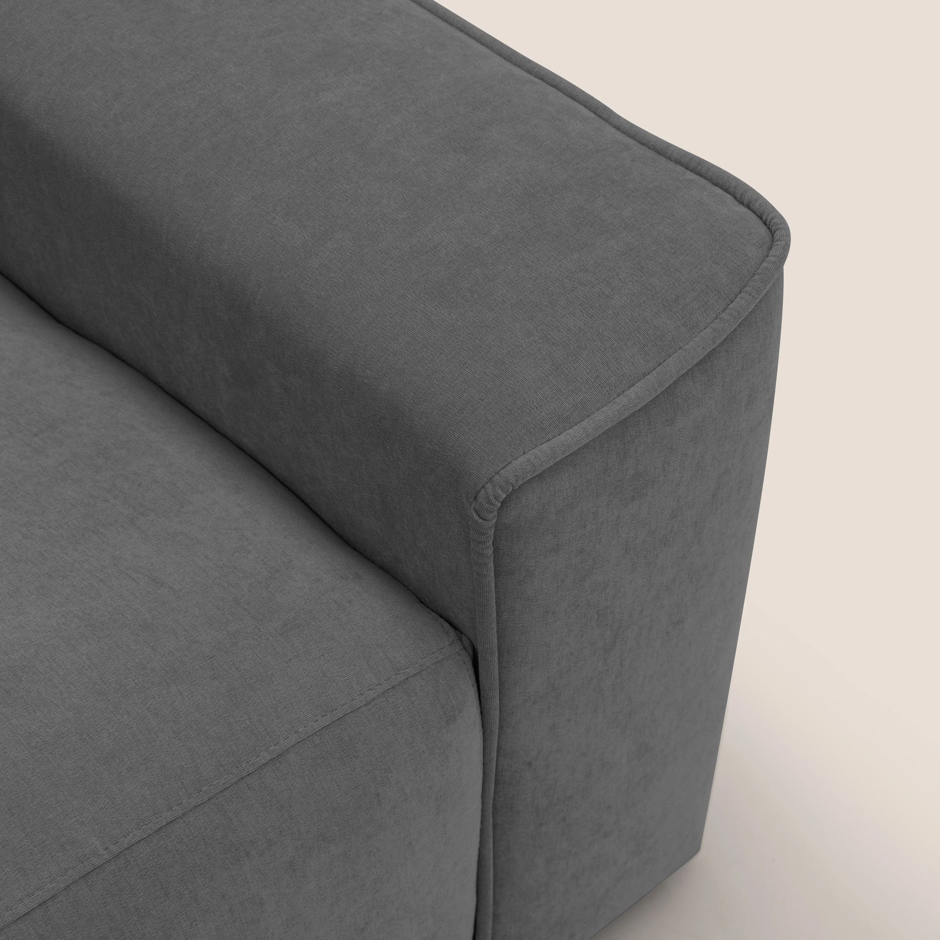 Clark Canapé modulable avec 3 assises et avec option relax électrique en tissu imperméable et détachable T17 anthracite - Image 11