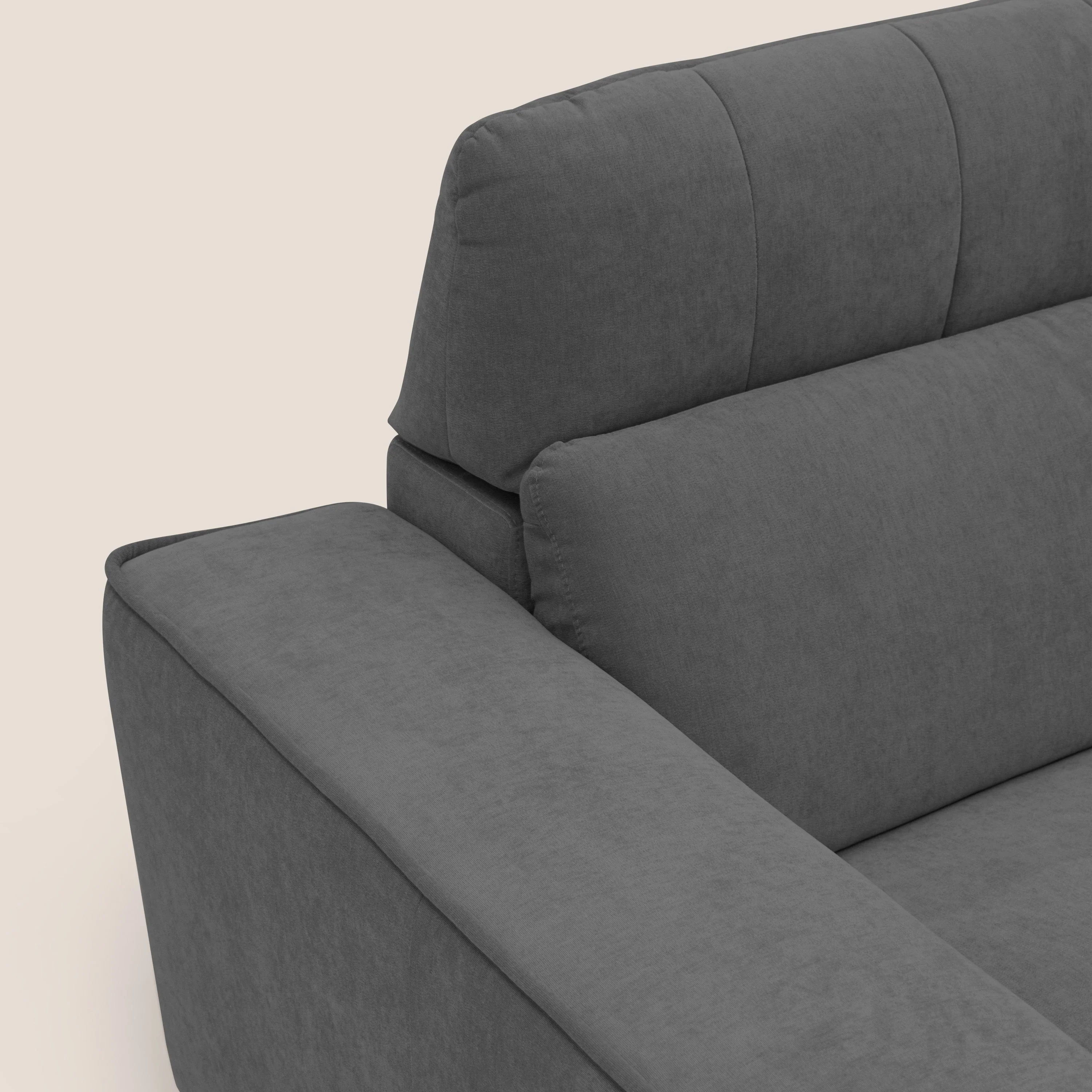 Clark Canapé modulable avec 3 assises et avec option relax électrique en tissu imperméable et détachable T17 anthracite - Image 7