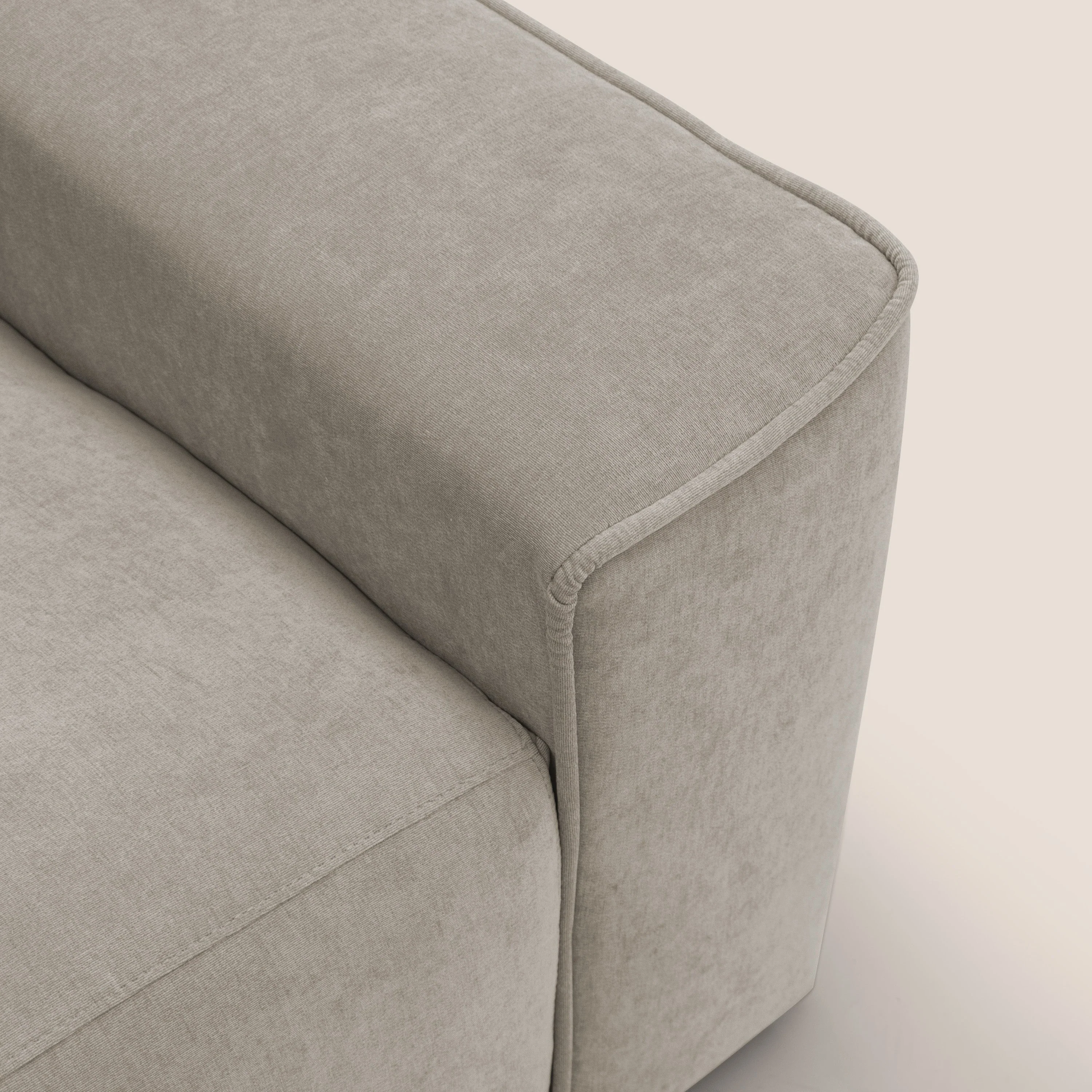Clark Canapé modulable avec 3 assises et avec option relax électrique en tissu imperméable et détachable T17 beige - Image 11