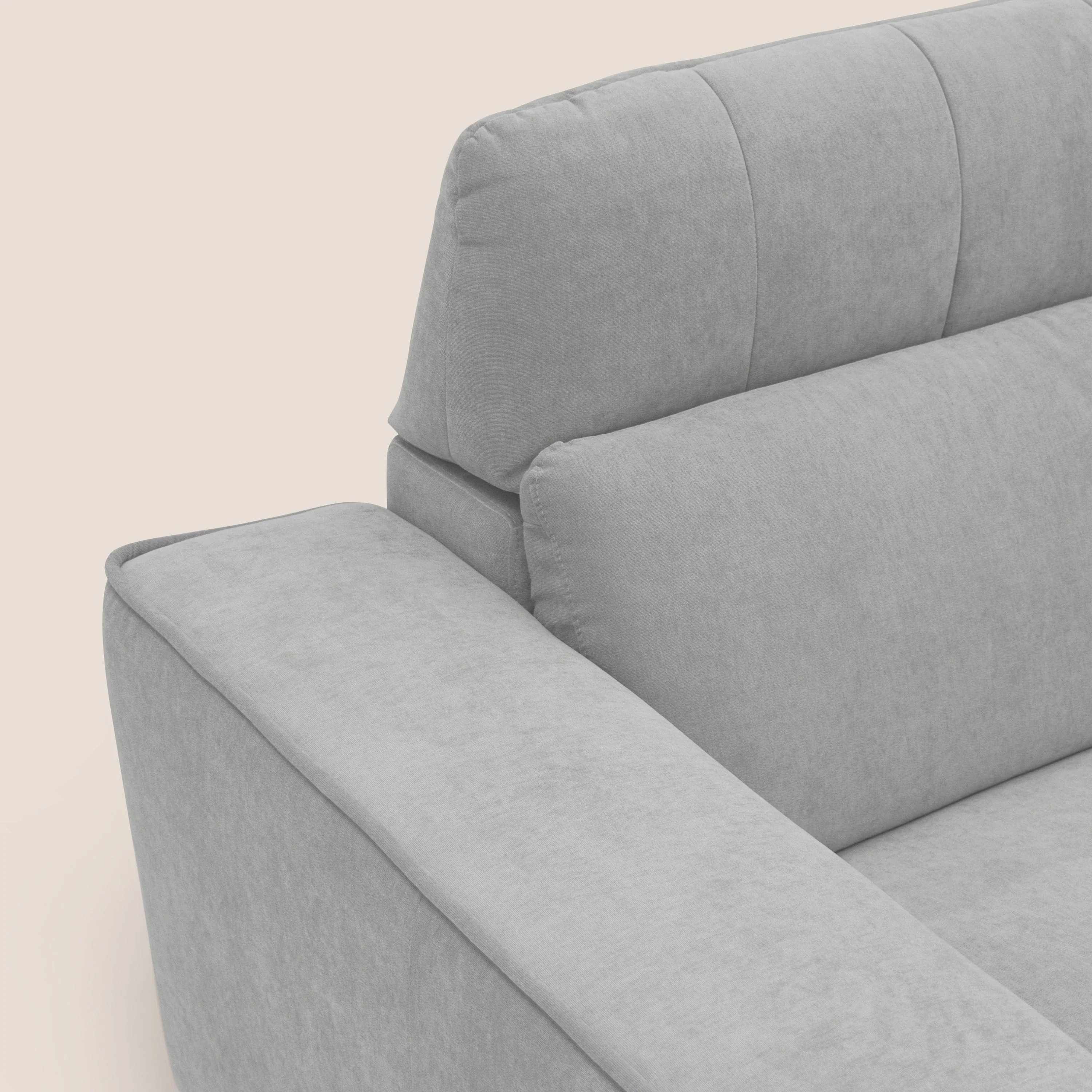 Clark Canapé modulable avec 3 assises et avec option relax électrique en tissu imperméable et détachable T17 gris - Image 7