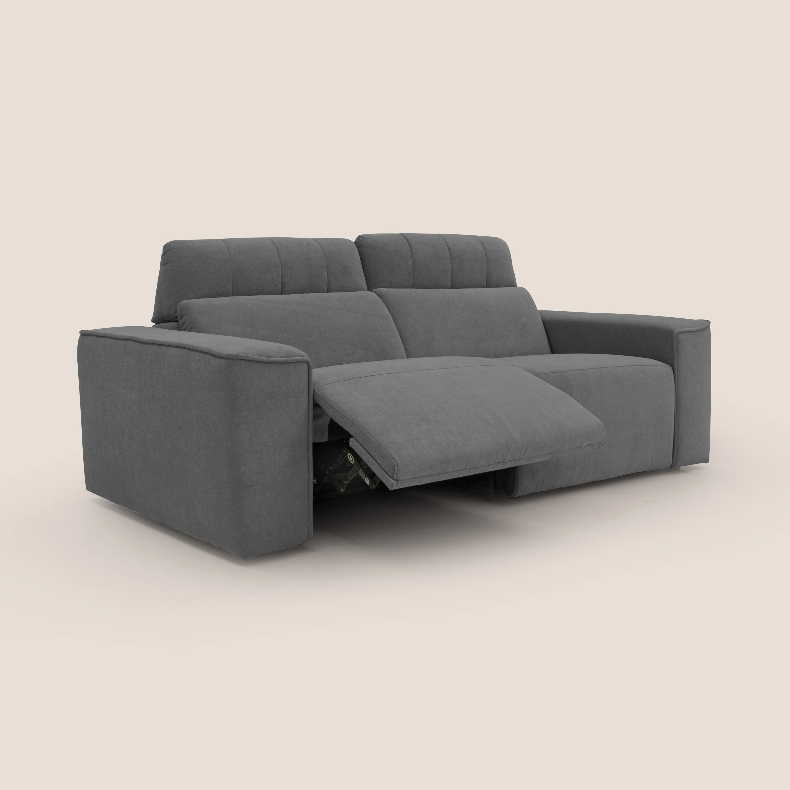 Clark Canapé modulable avec option relax électrique en tissu imperméable et détachable T17 anthracite - Image 10