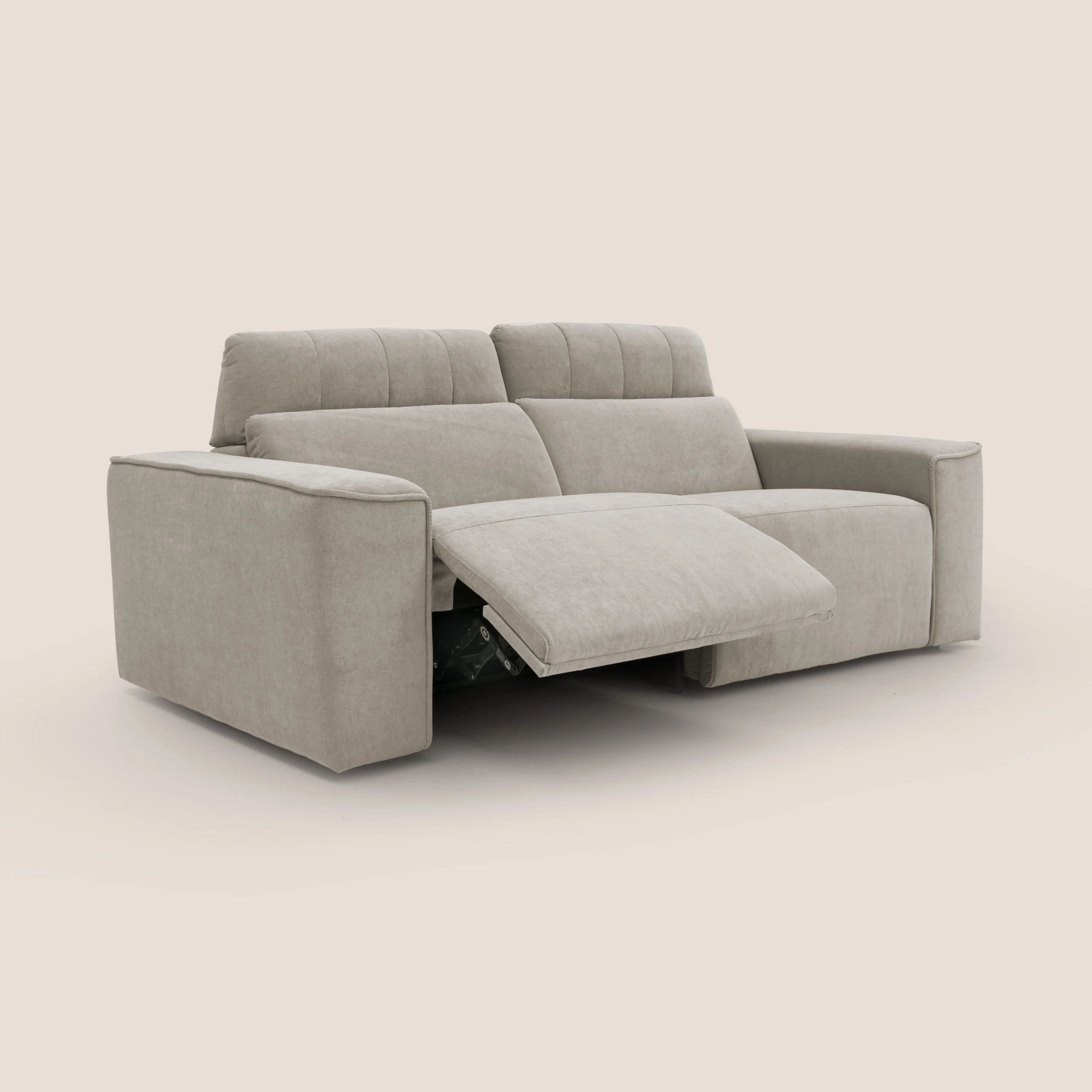 Clark Canapé modulable avec option relax électrique en tissu imperméable et détachable T17 beige - Image 10