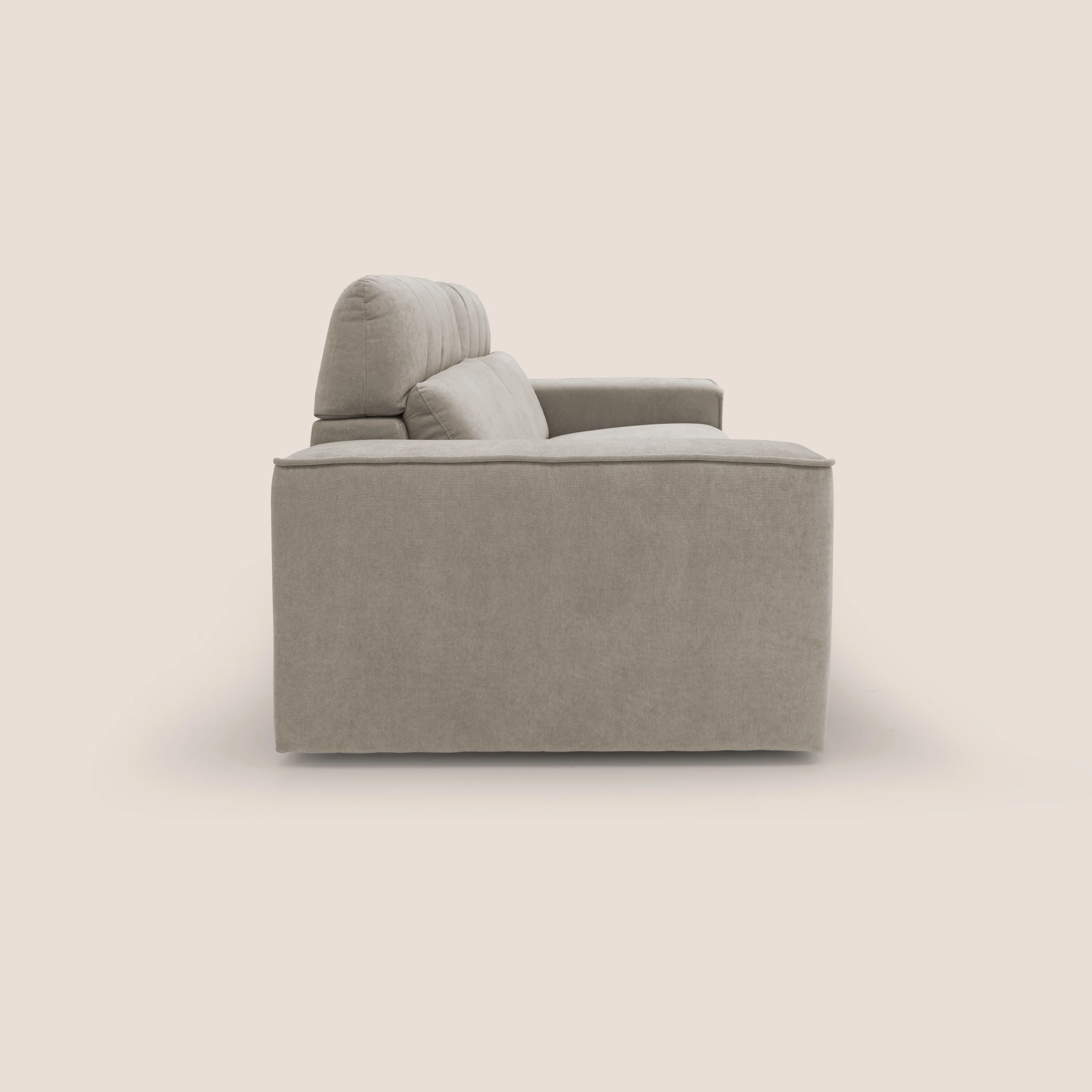 Clark Canapé modulable avec option relax électrique en tissu imperméable et détachable T17 beige - Image 6