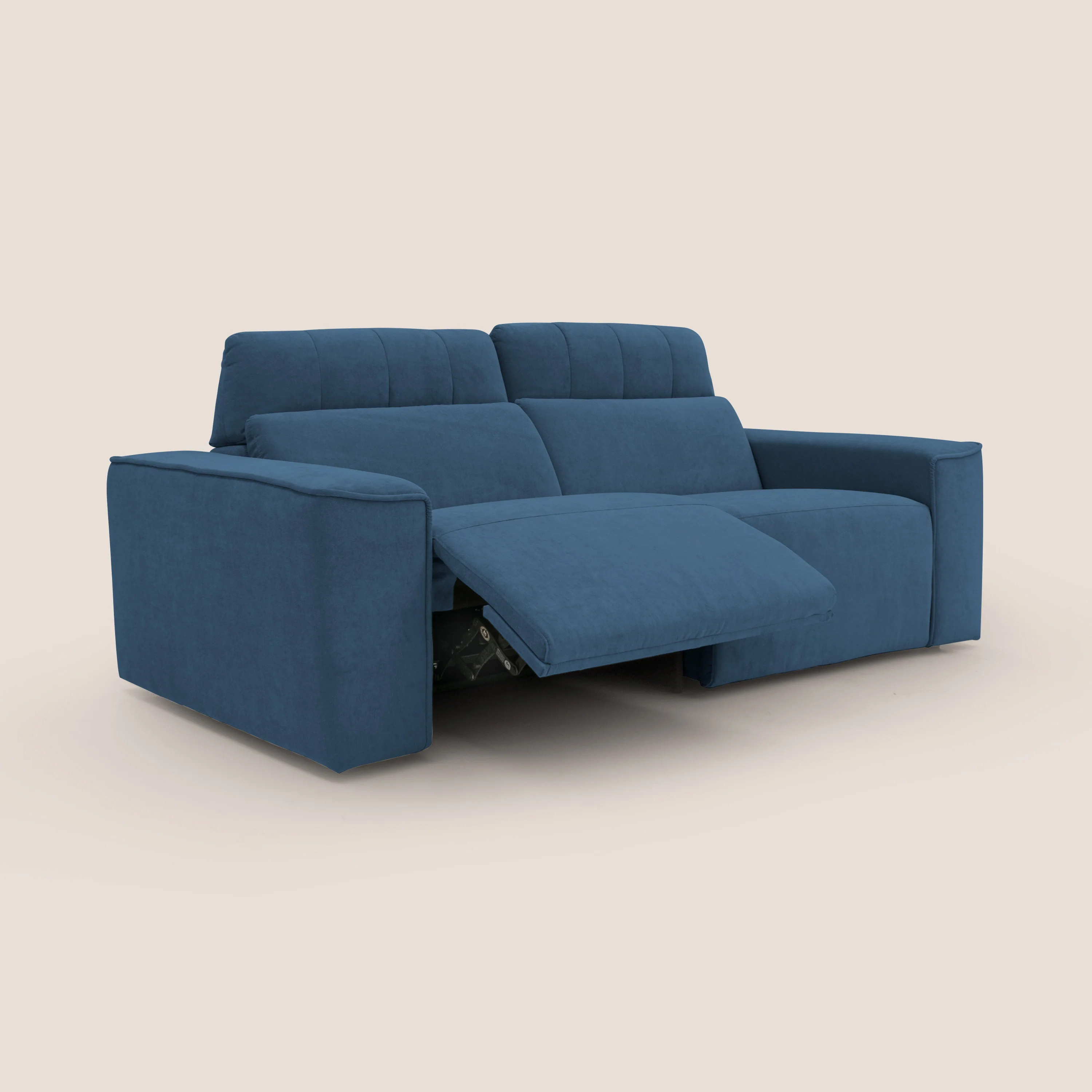 Clark Canapé modulable avec option relax électrique en tissu imperméable et détachable T17 bleu - Image 10