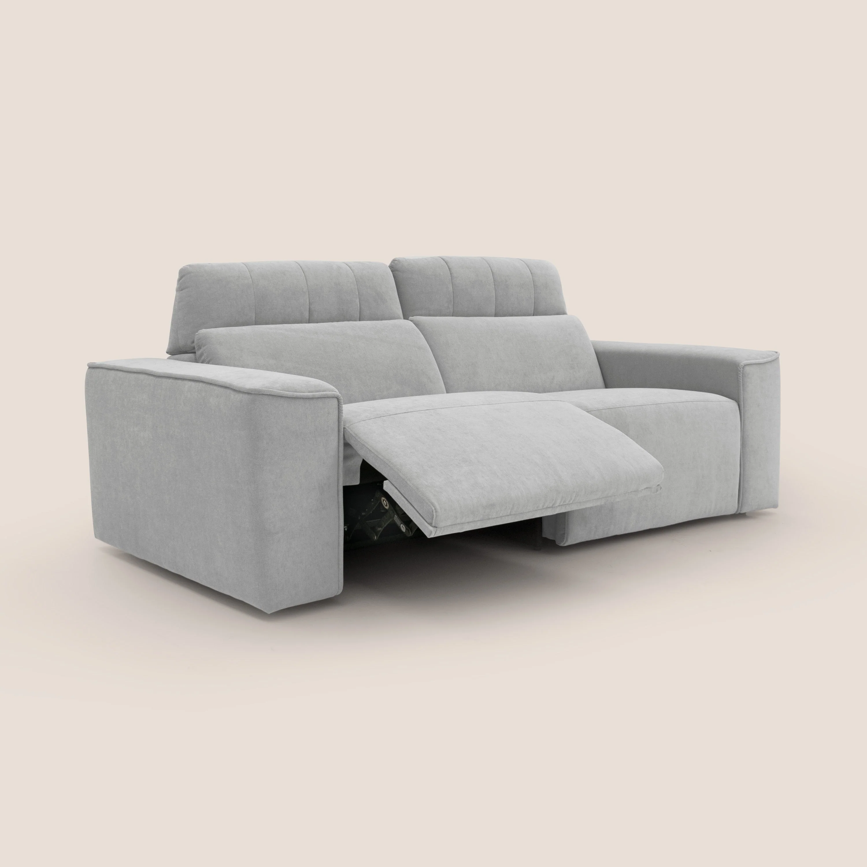 Clark Canapé modulable avec option relax électrique en tissu imperméable et détachable T17 gris - Image 10