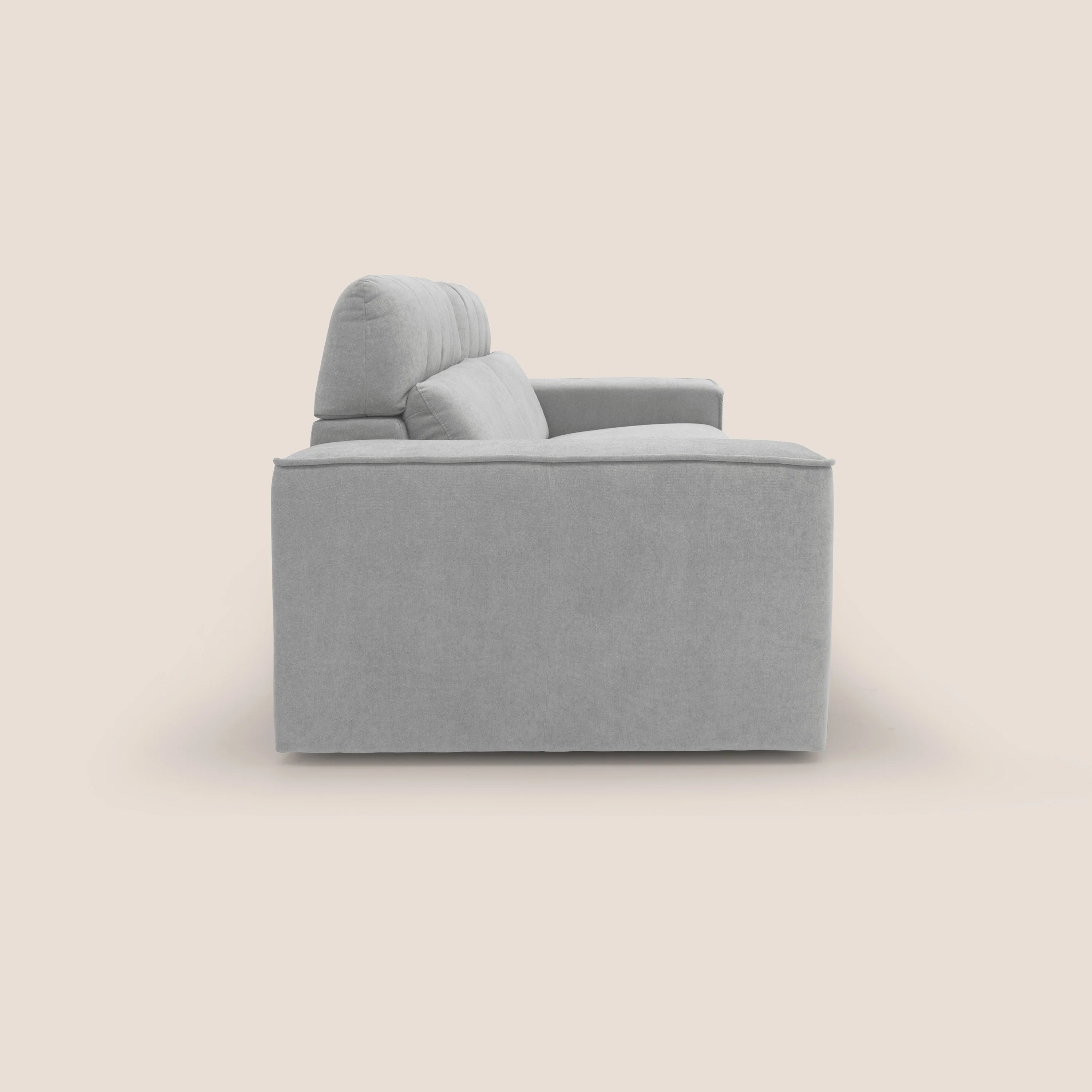 Clark Canapé modulable avec option relax électrique en tissu imperméable et détachable T17 gris - Image 6