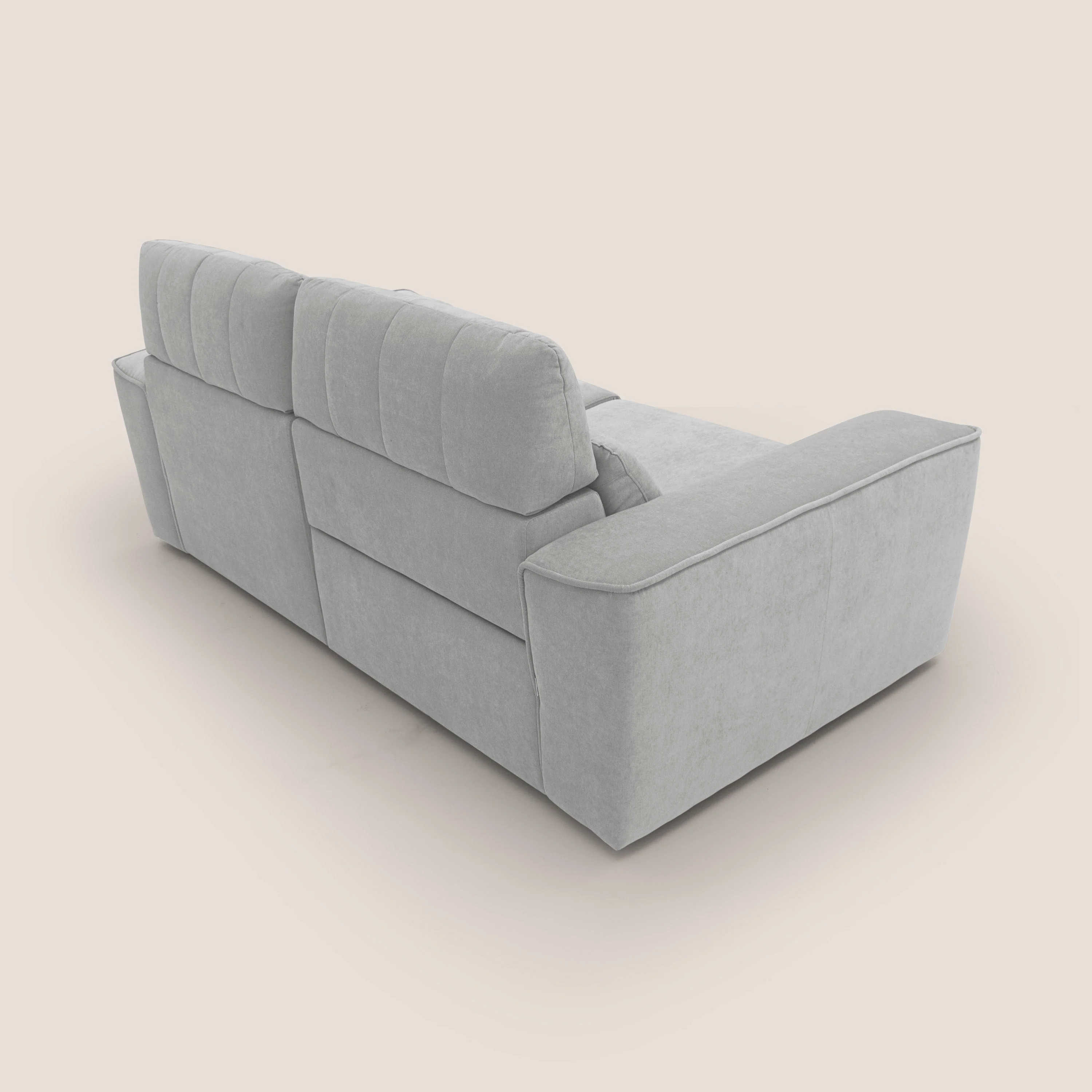 Clark Canapé modulable avec option relax électrique en tissu imperméable et détachable T17 gris - Image 8