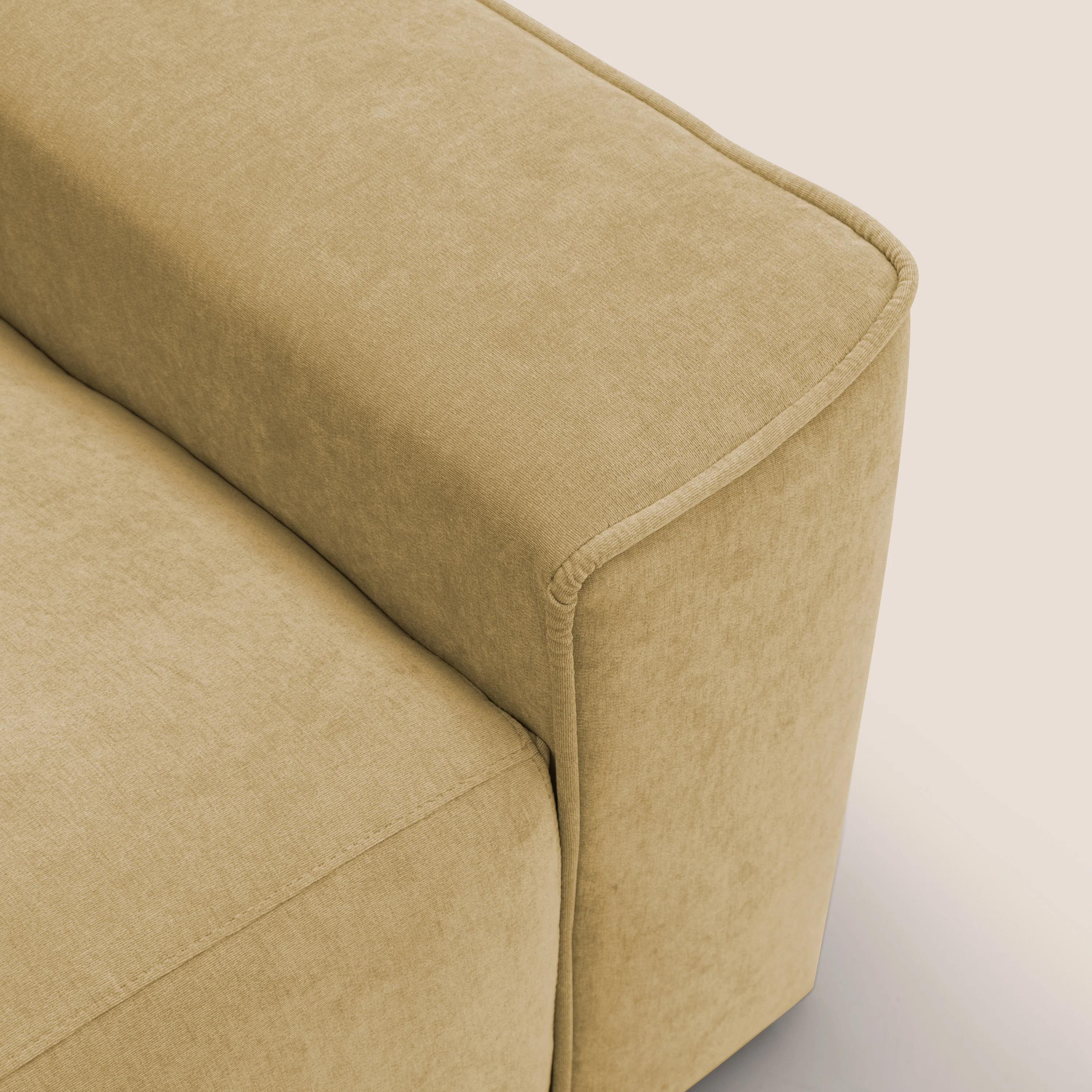 Clark Canapé modulable avec option relax électrique en tissu imperméable et détachable T17 jaune - Image 11