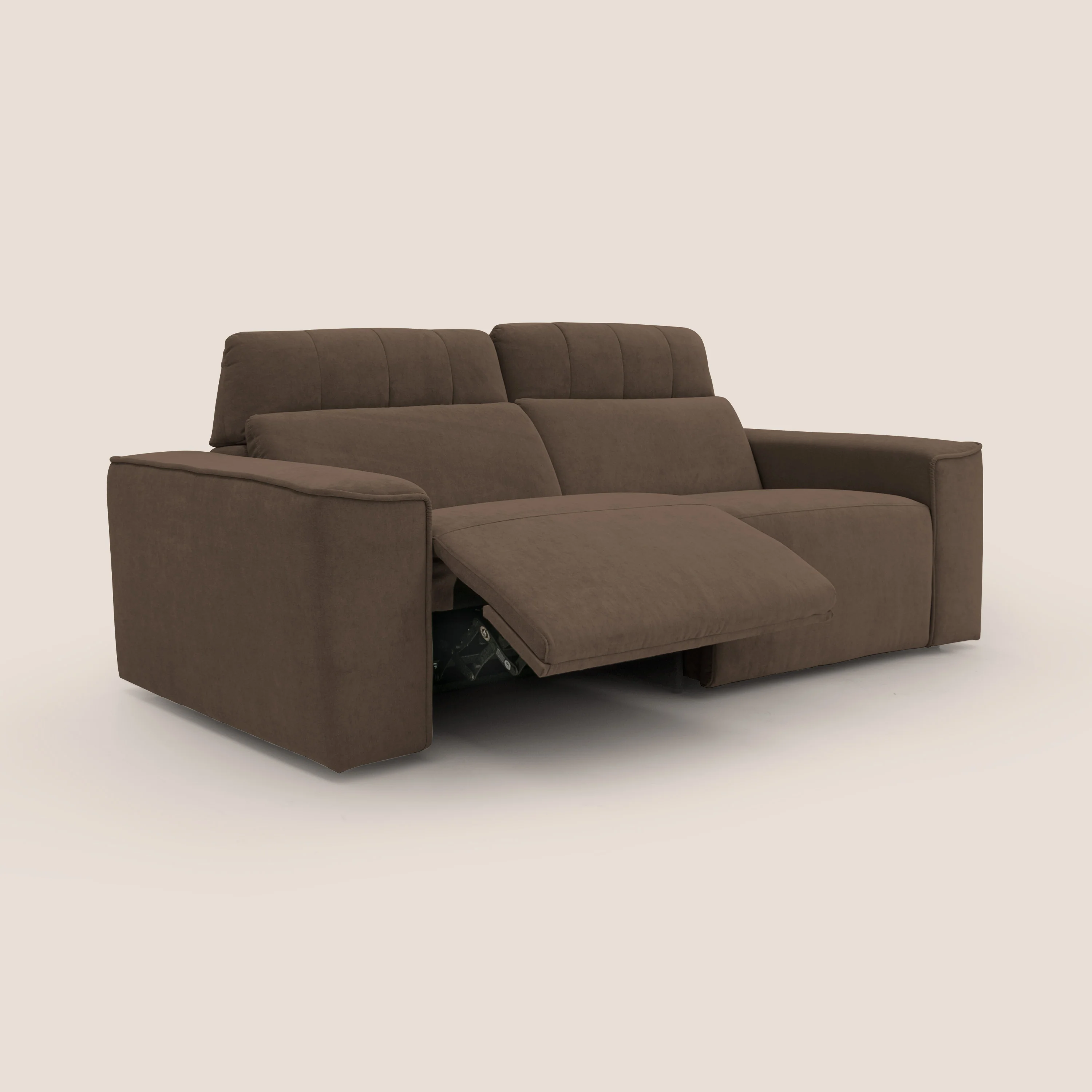Clark Canapé modulable avec option relax électrique en tissu imperméable et détachable T17 marron - Image 10