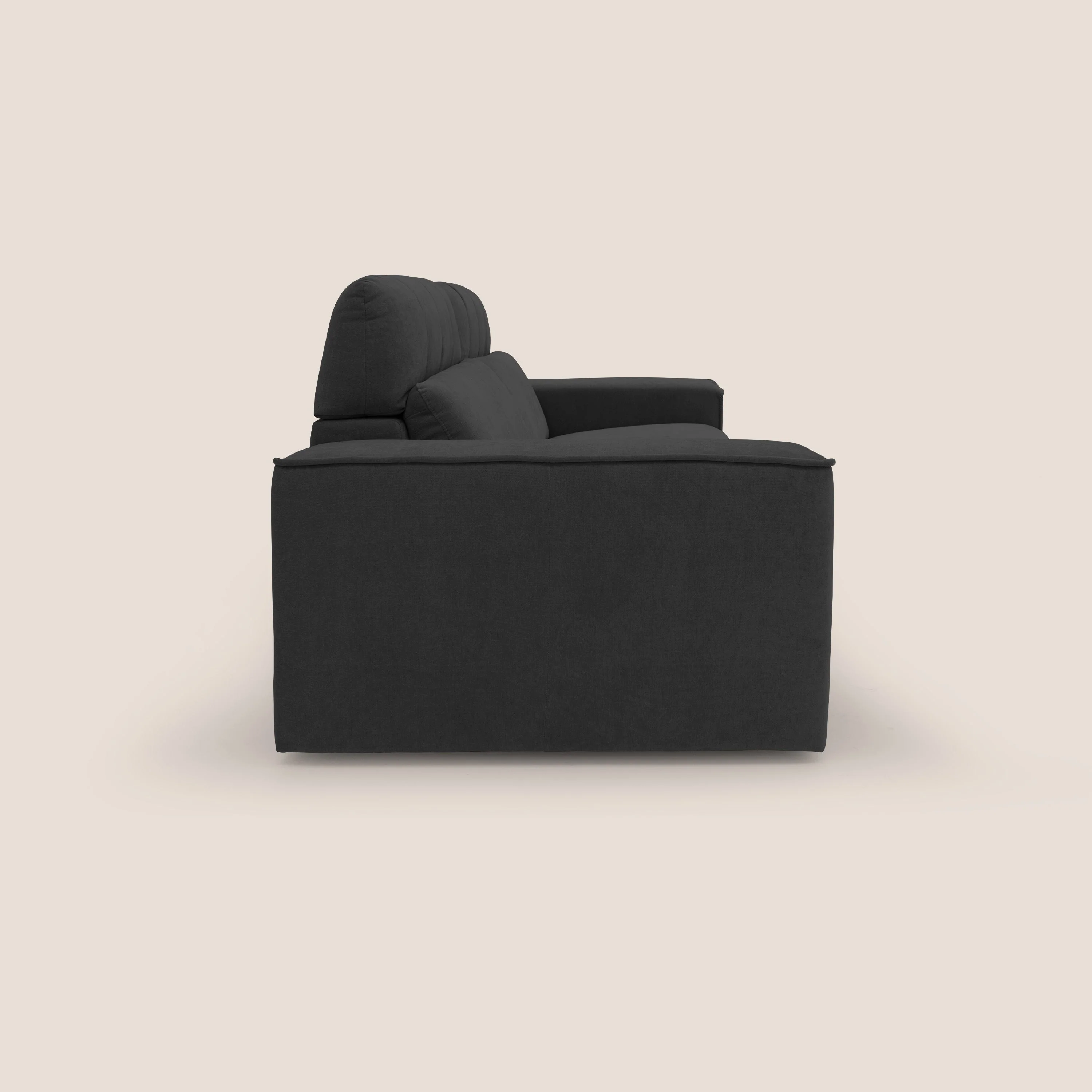 Clark Canapé modulable avec option relax électrique en tissu imperméable et détachable T17 noir - Image 6