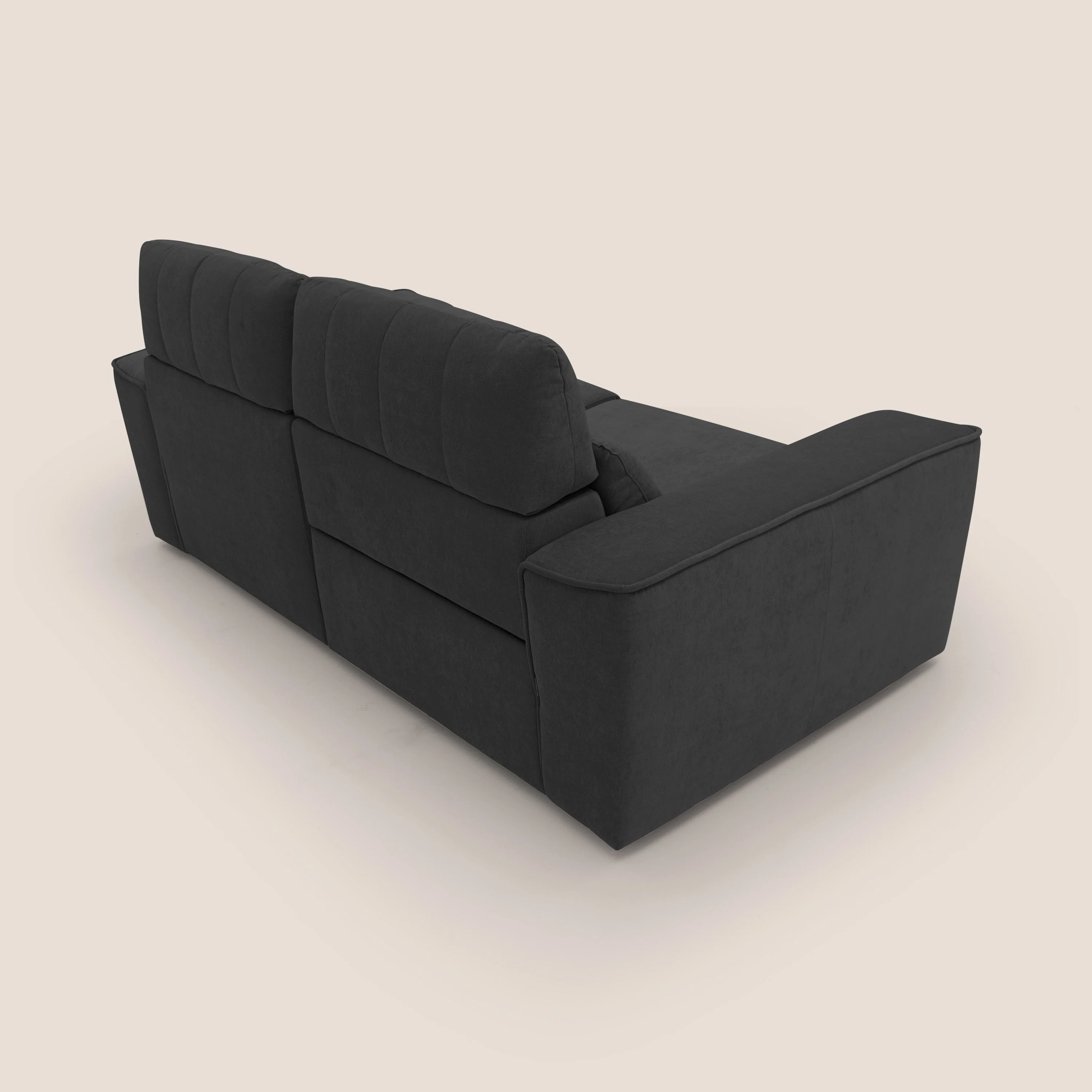 Clark Canapé modulable avec option relax électrique en tissu imperméable et détachable T17 noir - Image 8