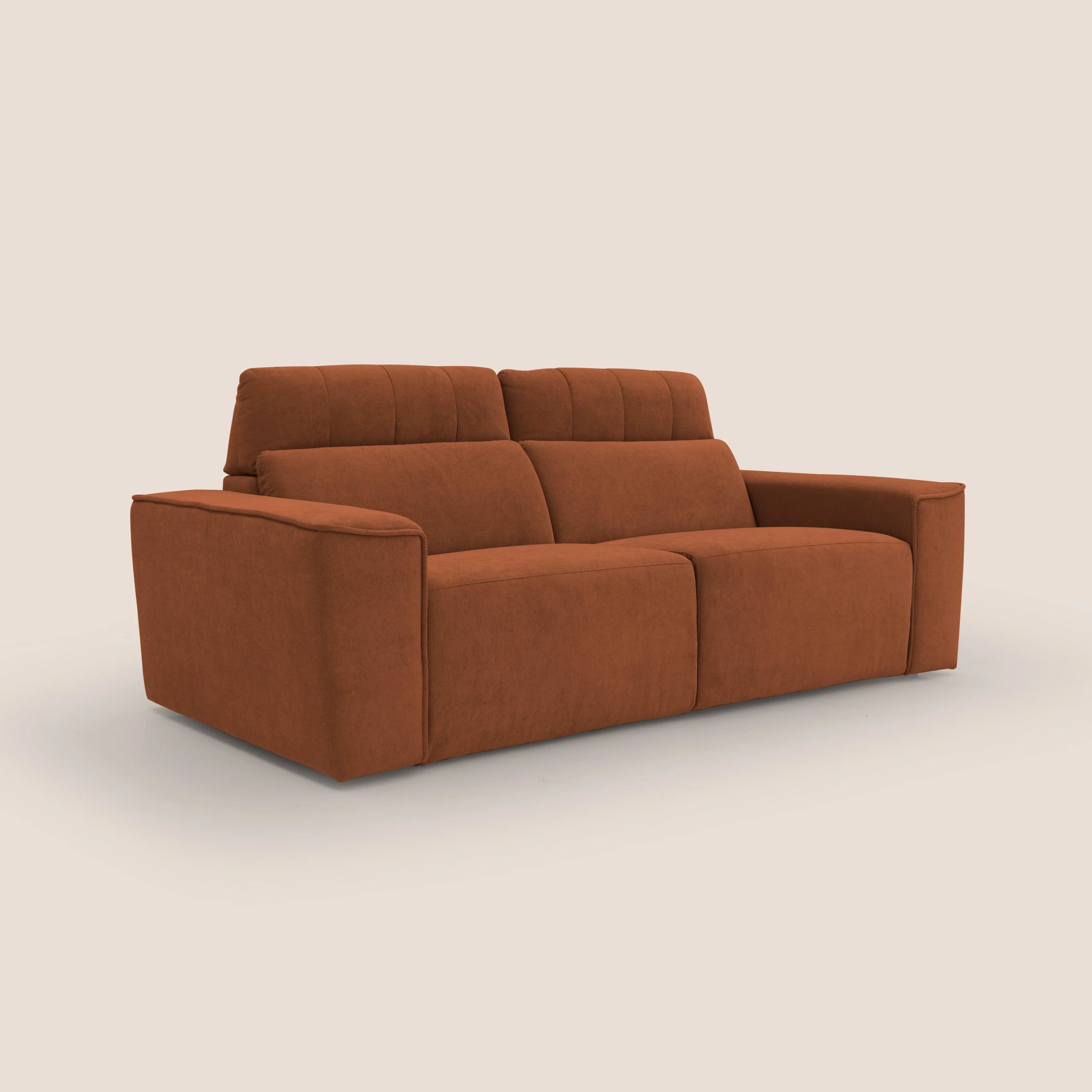 Clark Canapé modulable avec option relax électrique en tissu imperméable et détachable T17 orange - Image 3