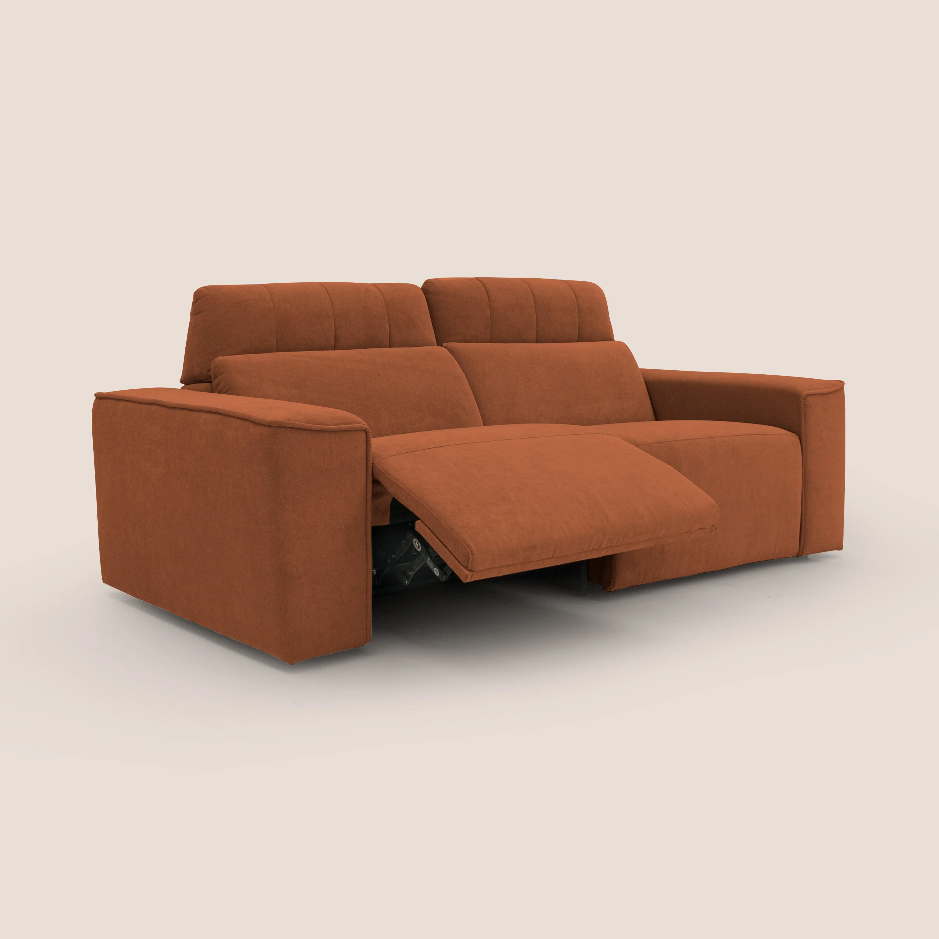 Clark Canapé modulable avec option relax électrique en tissu imperméable et détachable T17 orange - Image 4