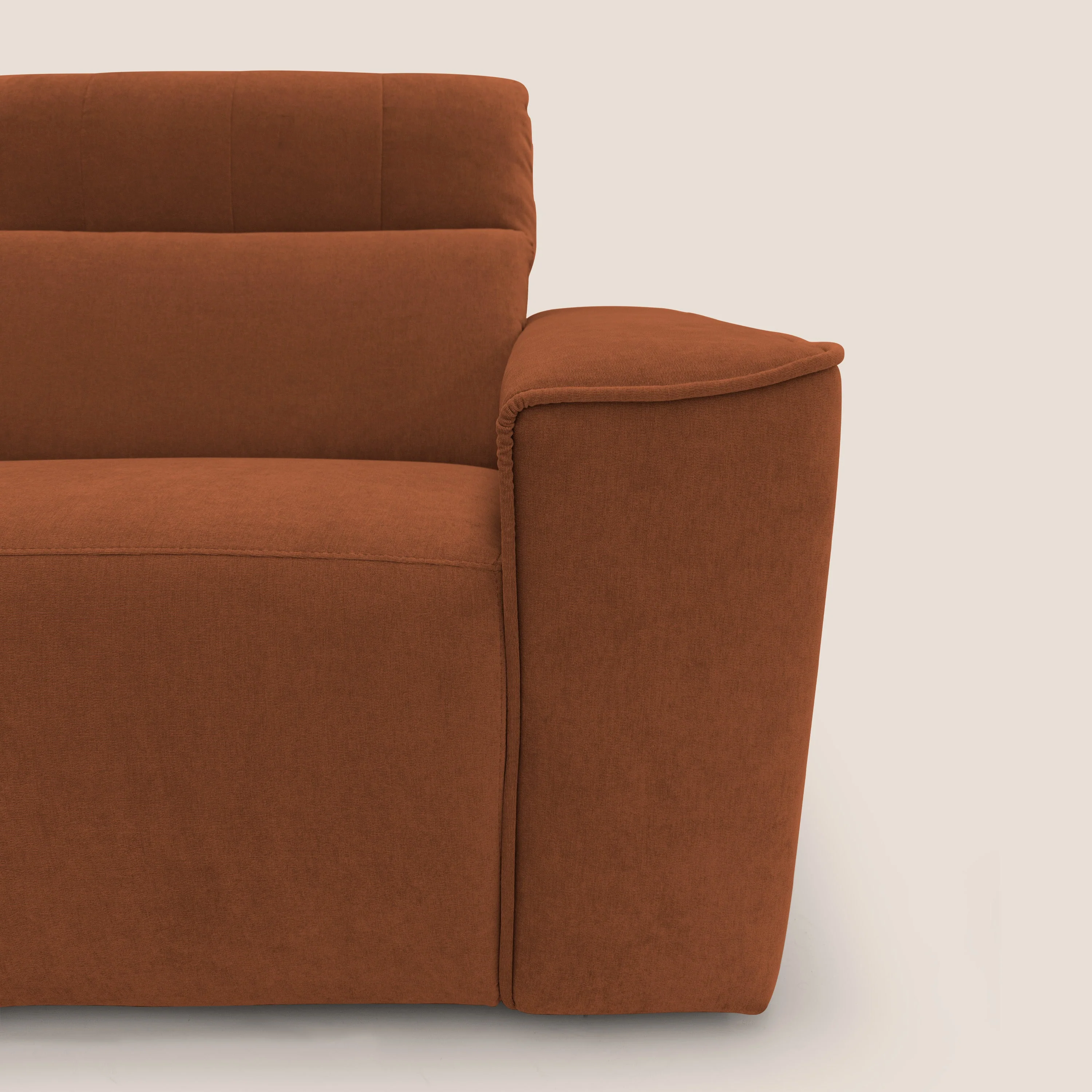 Clark Canapé modulable avec option relax électrique en tissu imperméable et détachable T17 orange - Image 5