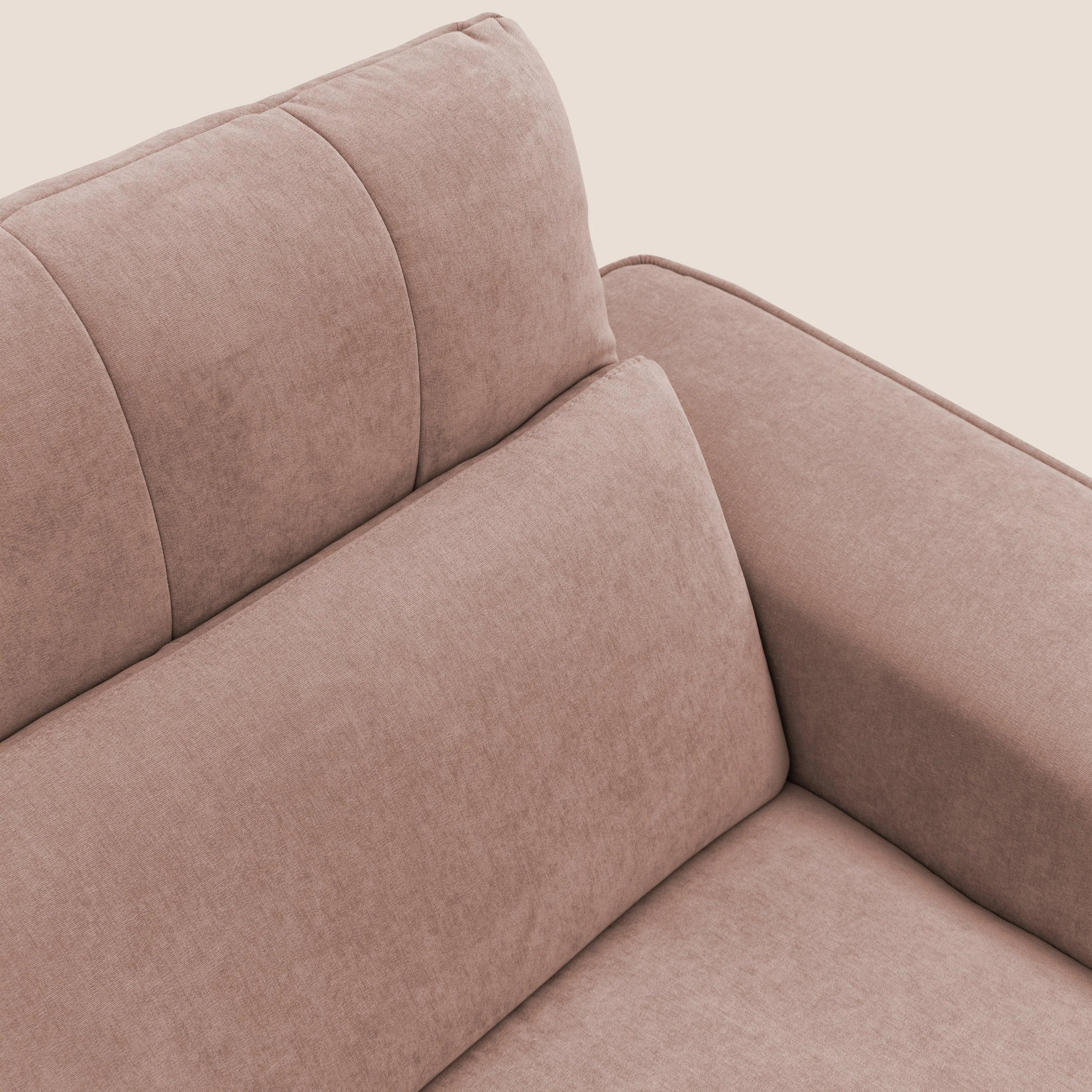 Clark Canapé modulable avec option relax électrique en tissu imperméable et détachable T17 rose - Image 5