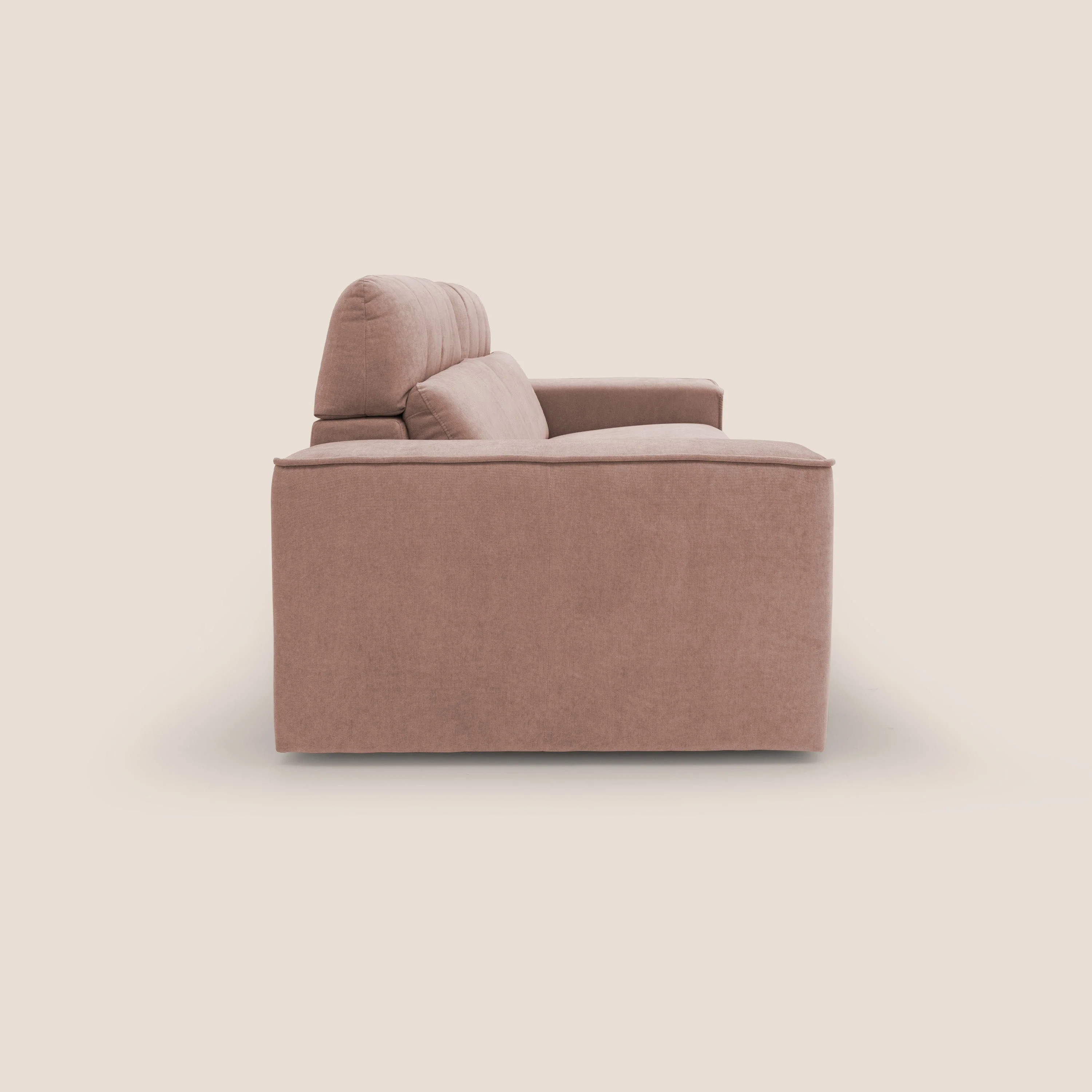 Clark Canapé modulable avec option relax électrique en tissu imperméable et détachable T17 rose - Image 6