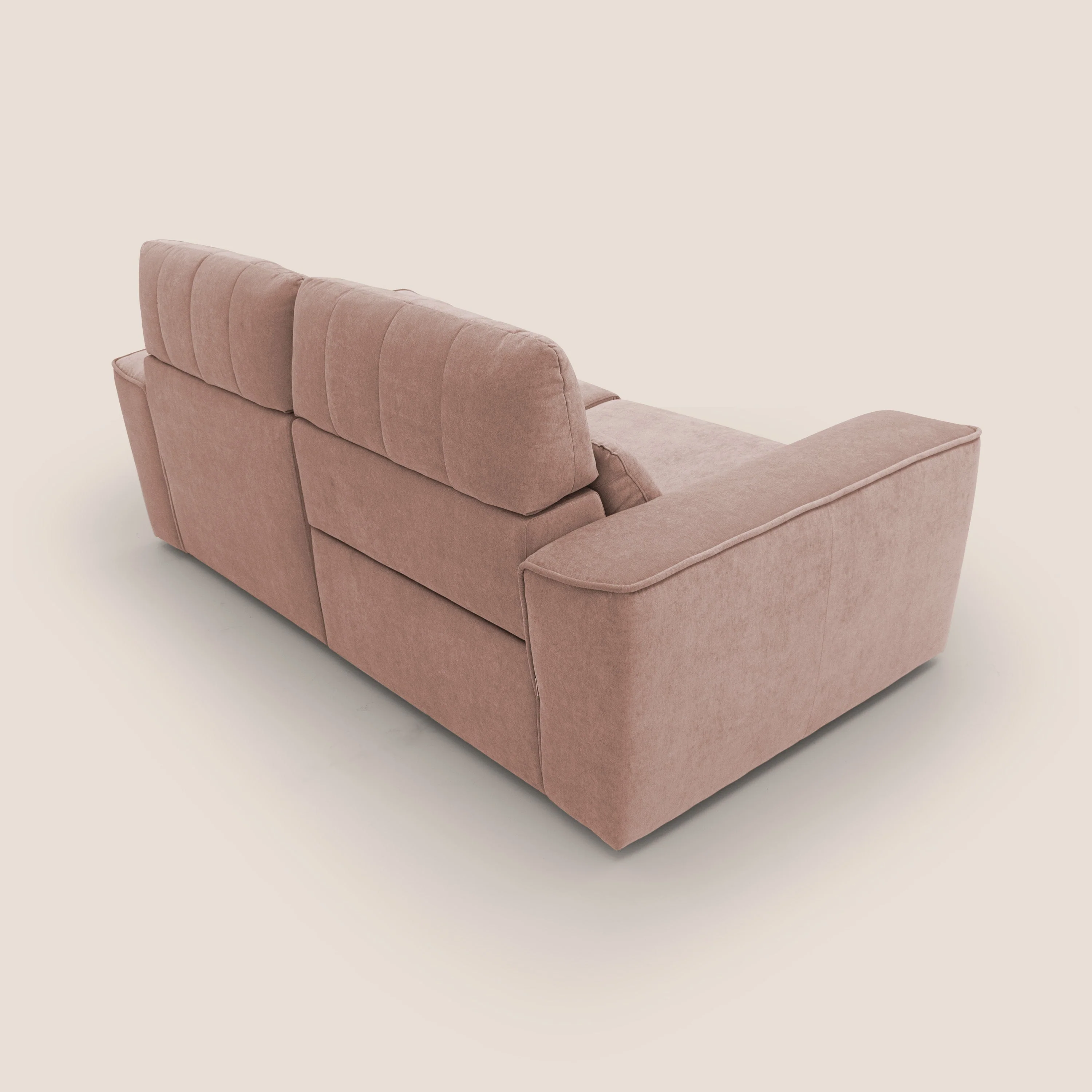 Clark Canapé modulable avec option relax électrique en tissu imperméable et détachable T17 rose - Image 8