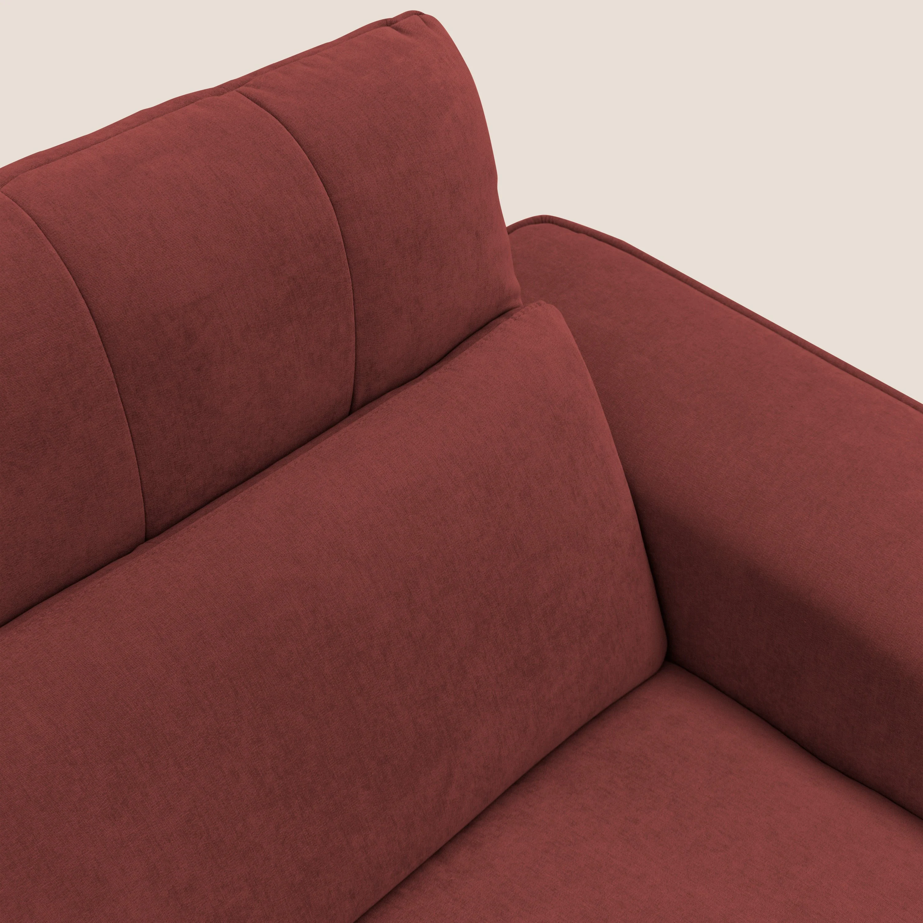 Clark Canapé modulable avec option relax électrique en tissu imperméable et détachable T17 rouge - Image 5