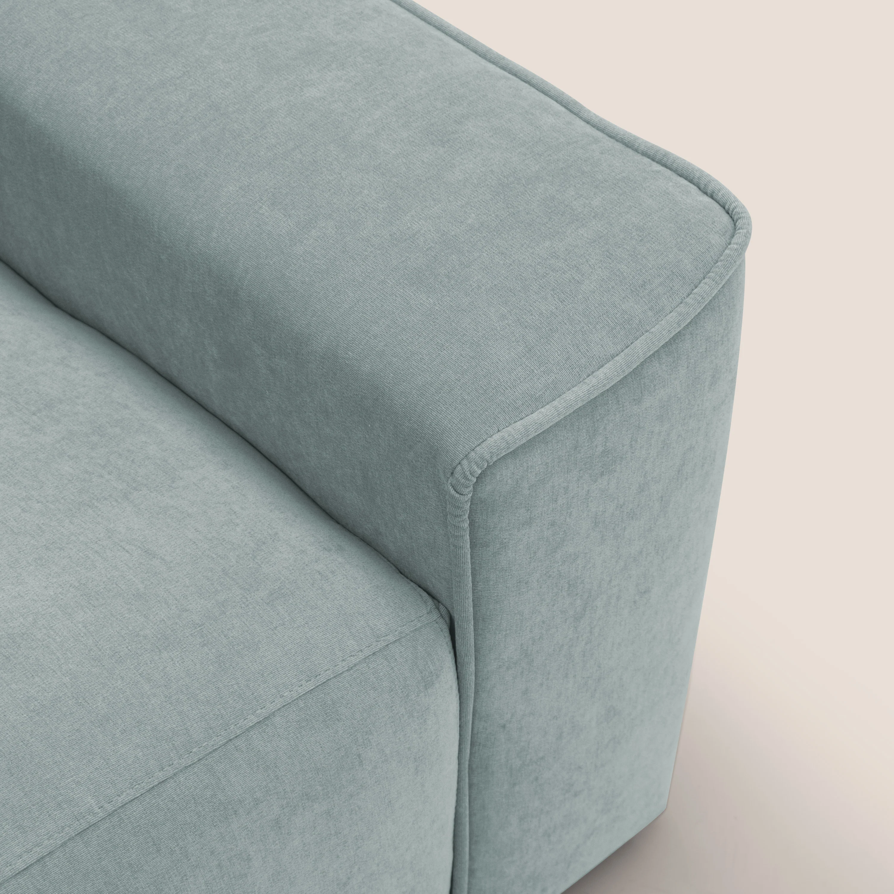 Clark Canapé modulable avec option relax électrique en tissu imperméable et détachable T17 vert d'eau - Image 11