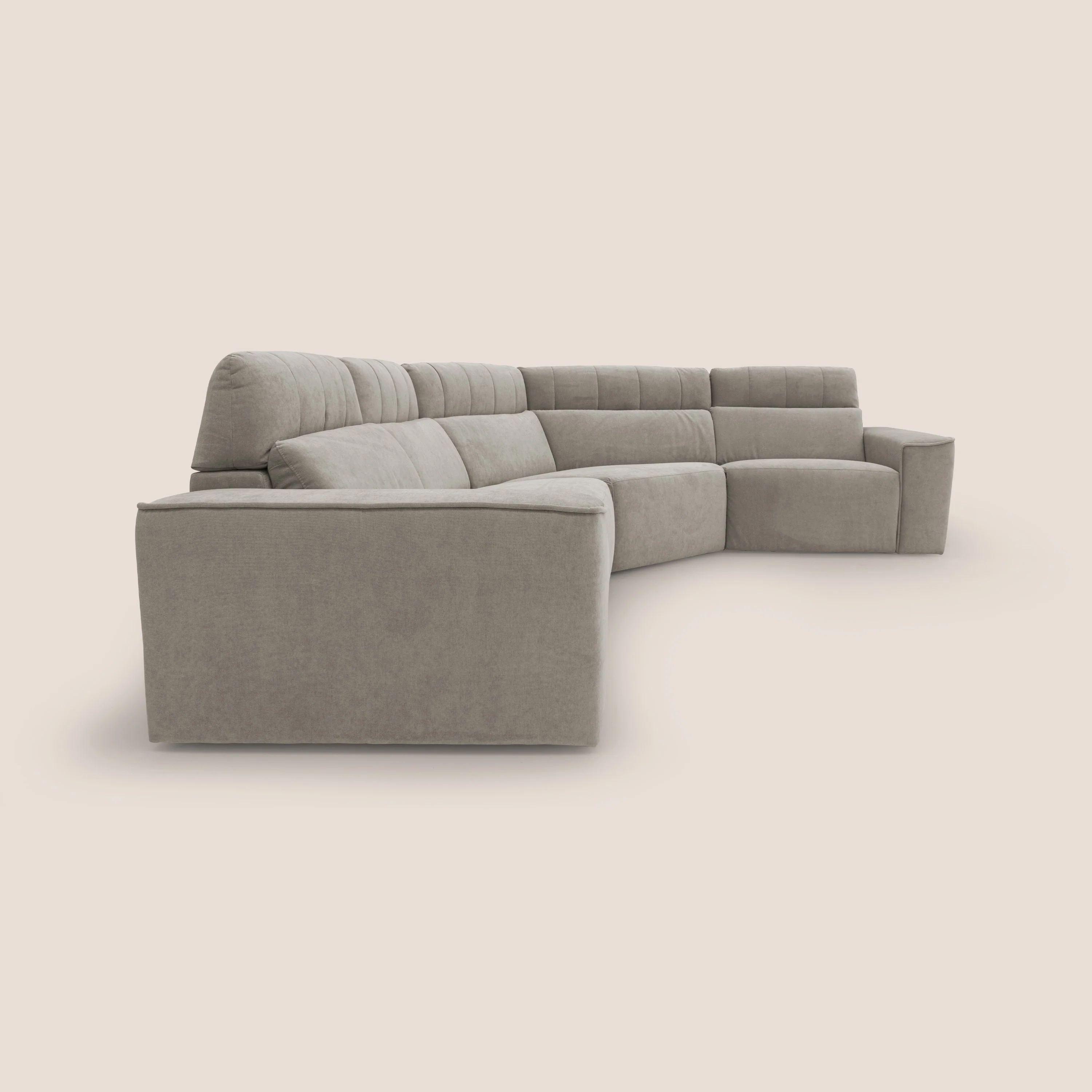 Clark canapé modulable d'angle REVERSIBLE avec option relax électrique en tissu détachable imperméable T17 beige - Image 13