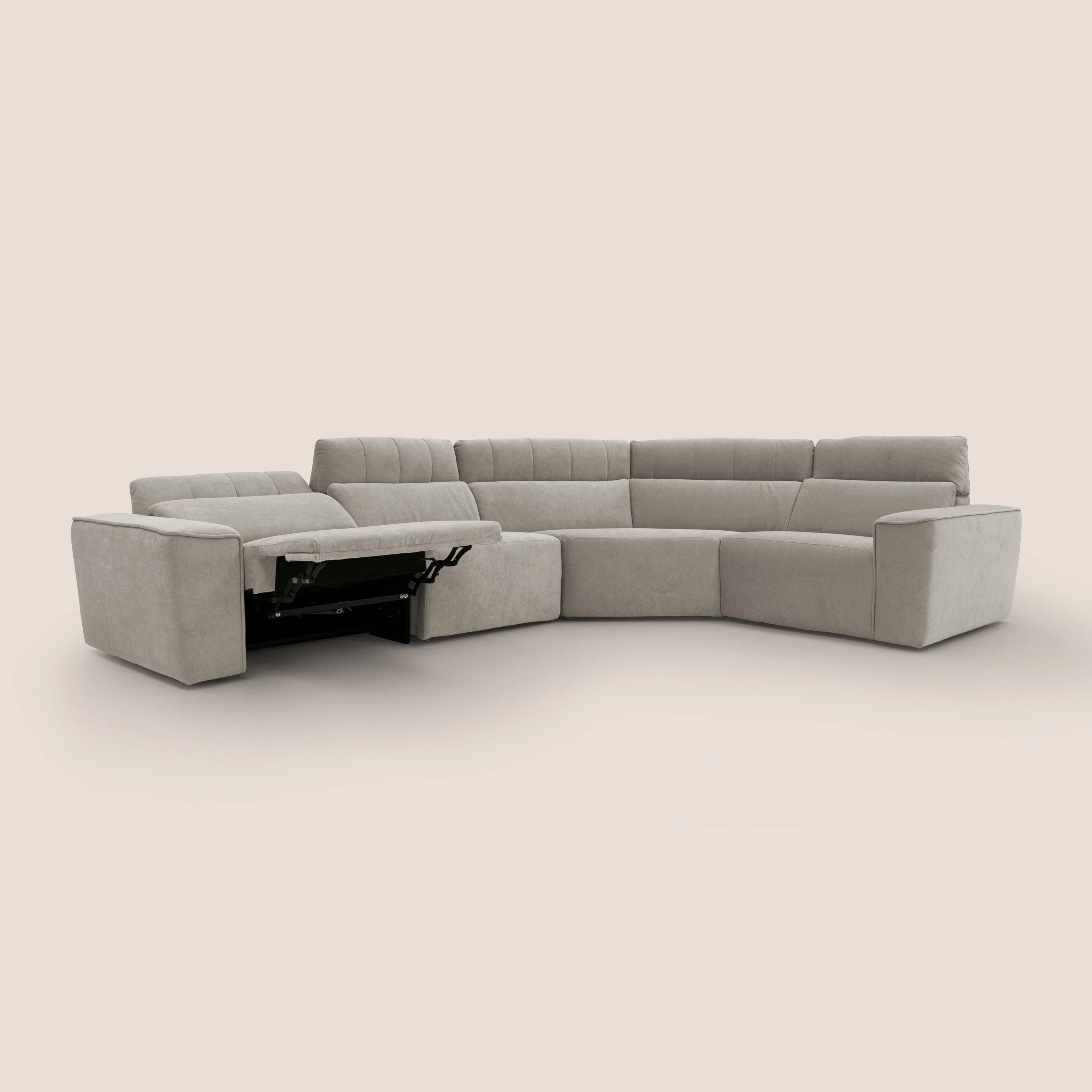 Clark canapé modulable d'angle REVERSIBLE avec option relax électrique en tissu détachable imperméable T17 beige - Image 2