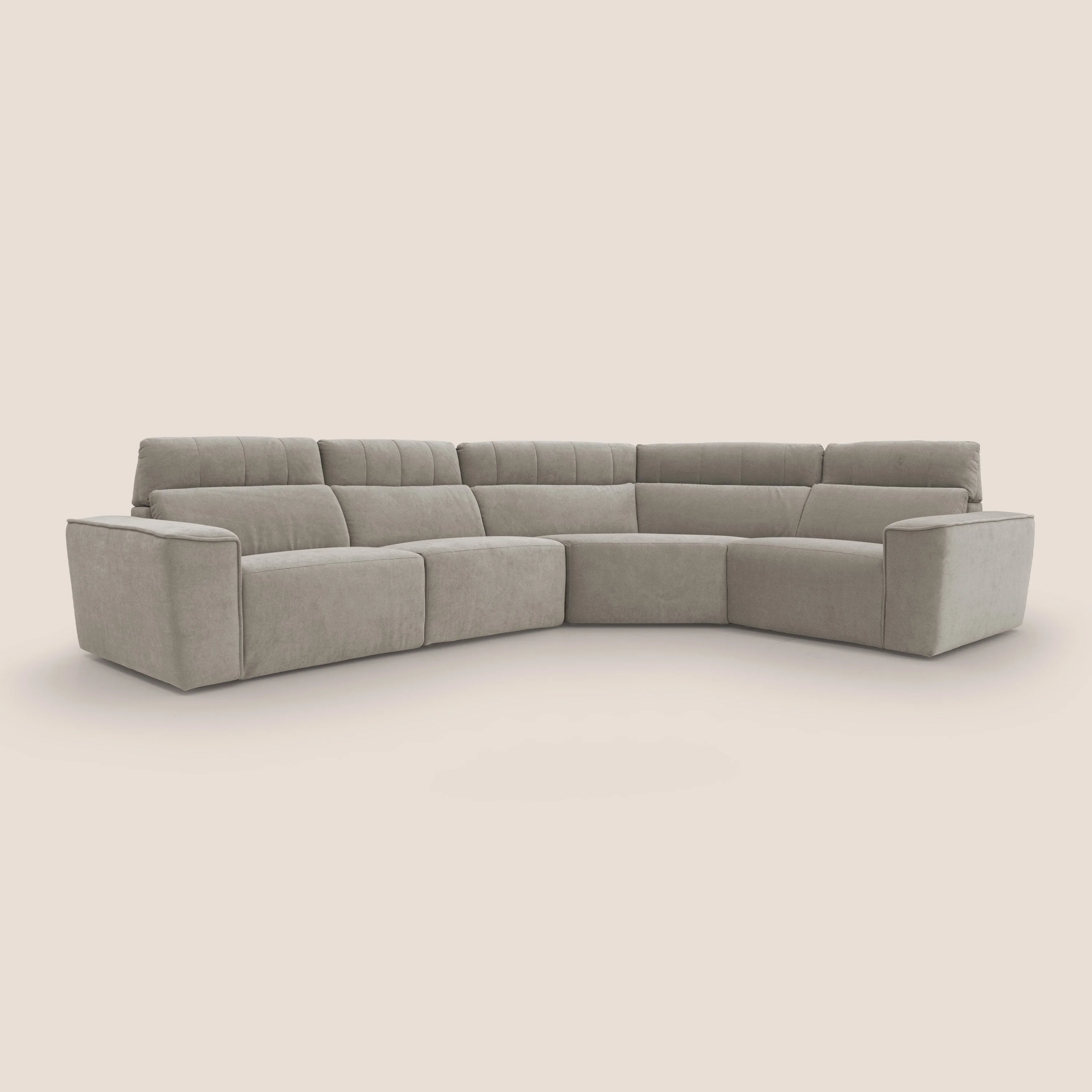 Clark canapé modulable d'angle REVERSIBLE avec option relax électrique en tissu détachable imperméable T17 beige - Image 3