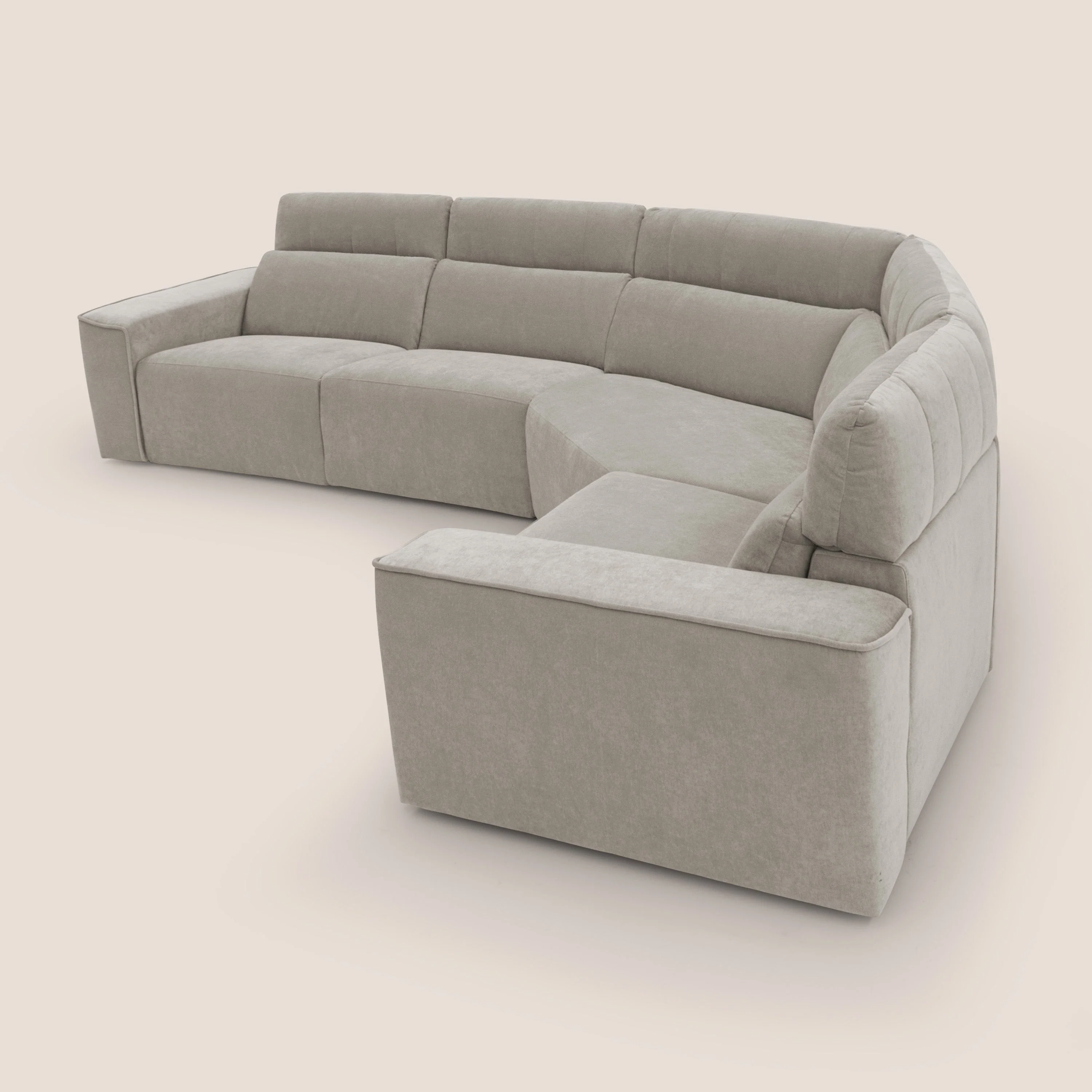 Clark canapé modulable d'angle REVERSIBLE avec option relax électrique en tissu détachable imperméable T17 beige - Image 6